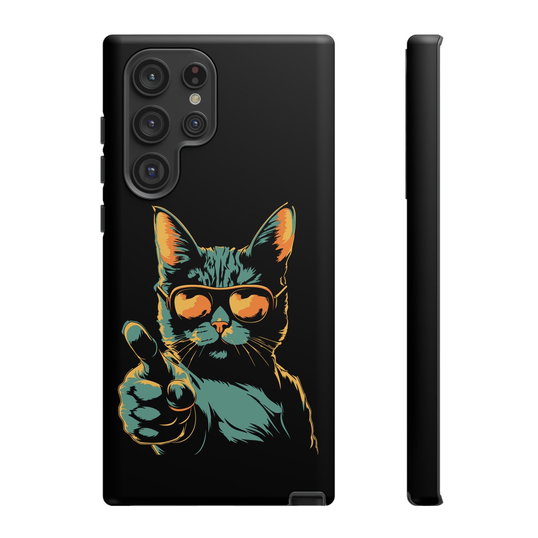 Cool Cat Phone Case, Stylish Phone Cover, Pet Lover Gift, Cute Cat Design, Fun Cat Accessories