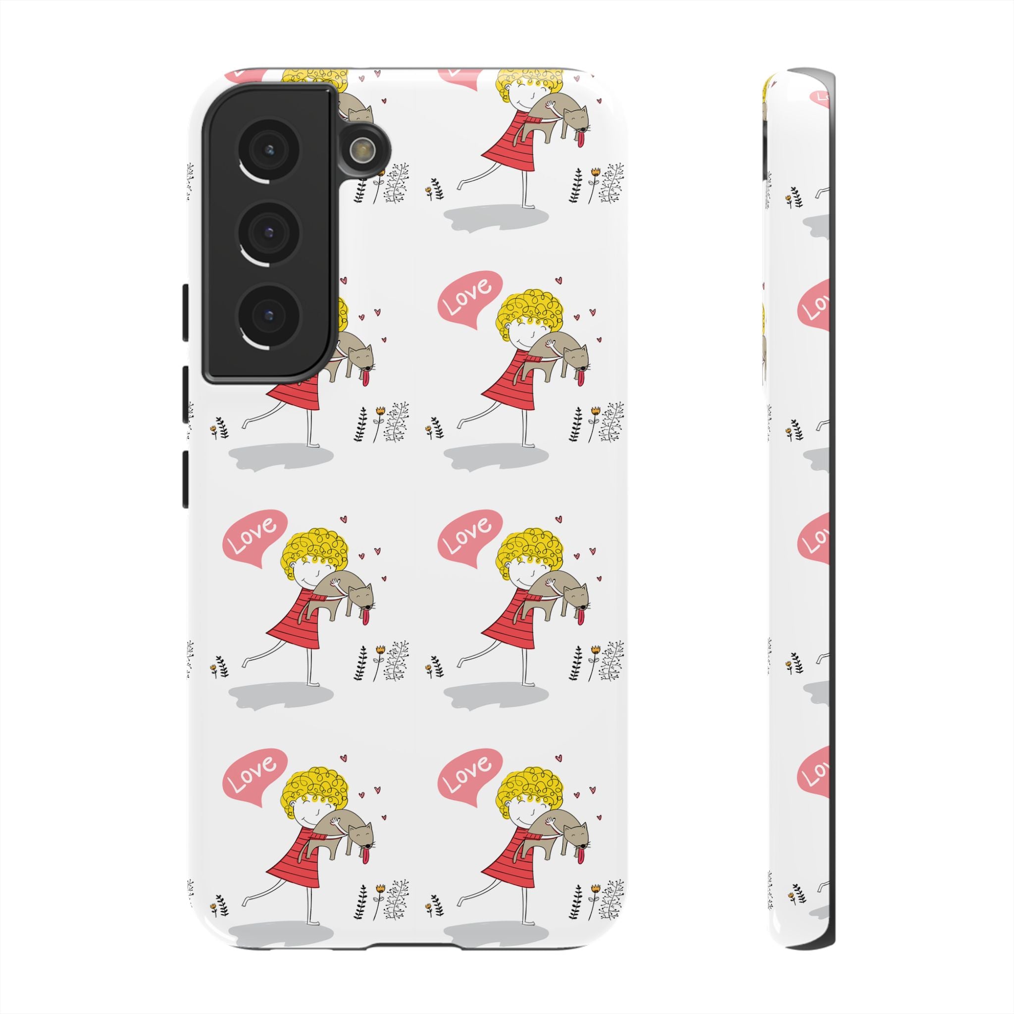 Love-Themed Phone Case | Cute Pet Lover Accessory, Perfect Gift for Birthdays, Anniversaries, Animal Lovers, Valentine's Day