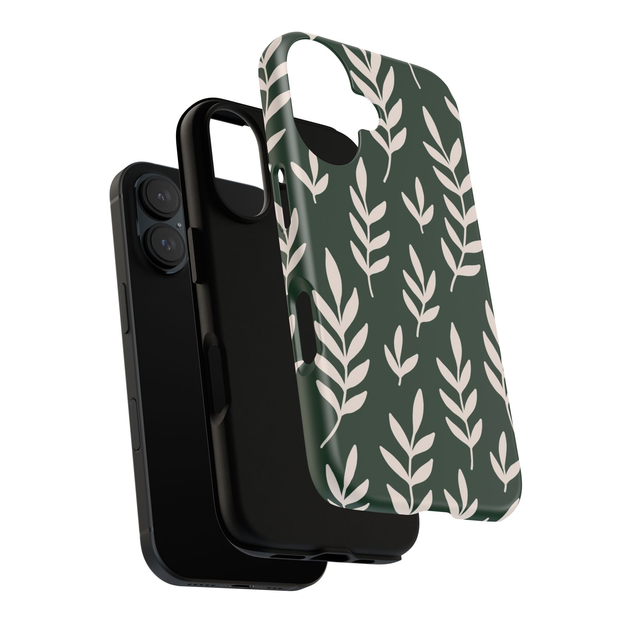 Leafy Phone Case, Tough Cases for Nature Lovers, Green Leaf Design, Eco-Friendly, Stylish Mobile Cover, Gift for Her