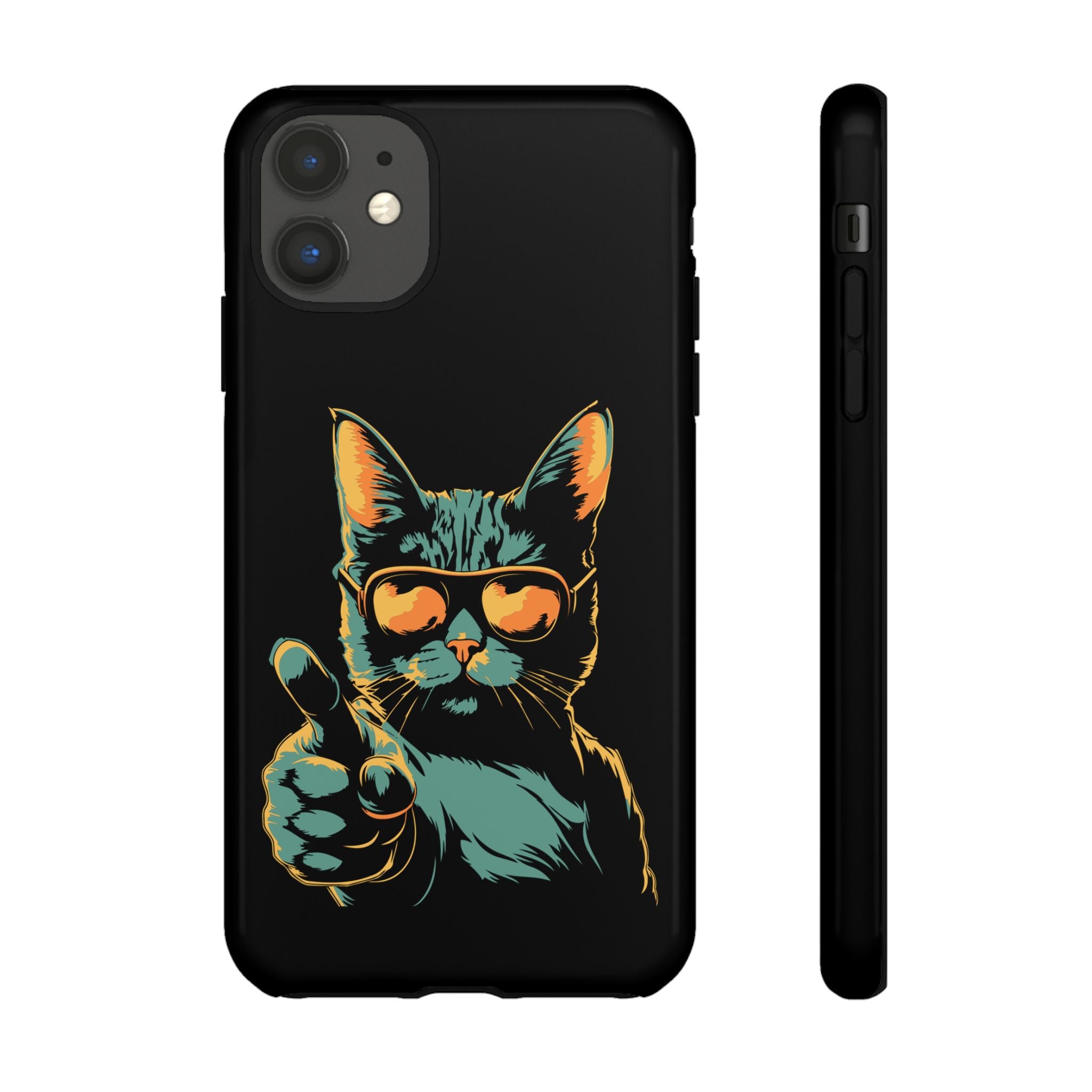 Cool Cat Phone Case, Stylish Phone Cover, Pet Lover Gift, Cute Cat Design, Fun Cat Accessories