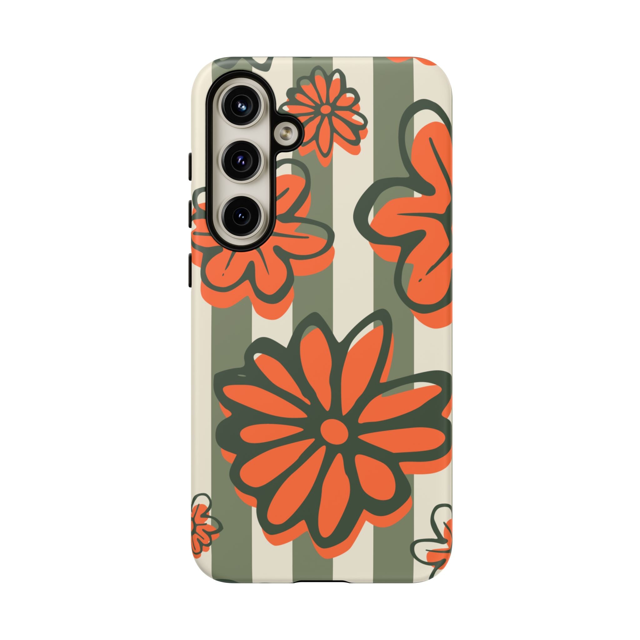 Floral Tough Phone Case - Trendy Protector for Pet Lovers, Super Cute Gift, Floral Design, Stylish Phone Cover, Unique Accessory