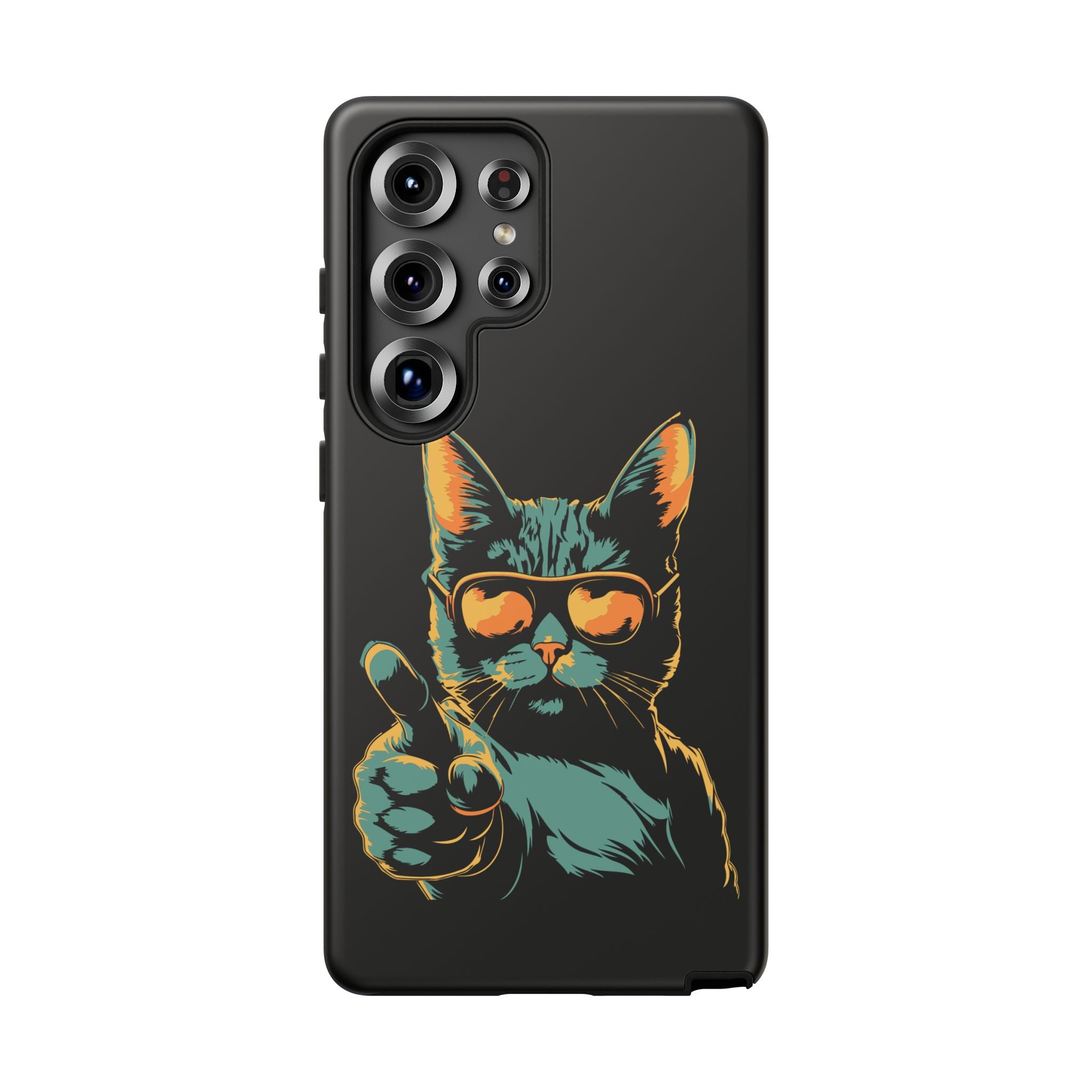 Cool Cat Phone Case, Stylish Phone Cover, Pet Lover Gift, Cute Cat Design, Fun Cat Accessories