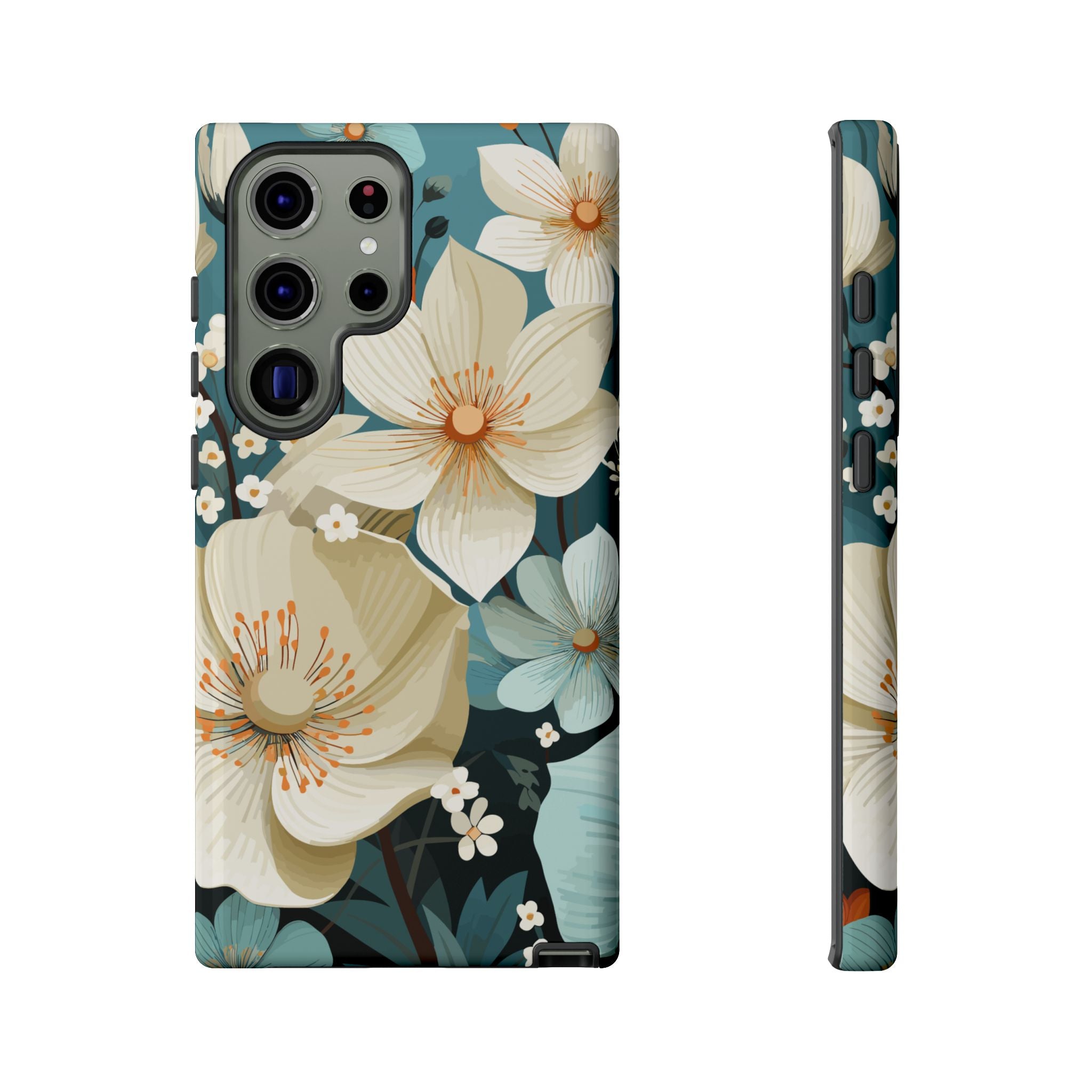 Floral Phone Case, Stylish Tough Cases with Botanical Design, Flower Print Phone Cover, Gifts for Nature Lovers, Eco-Friendly Mobile Cover