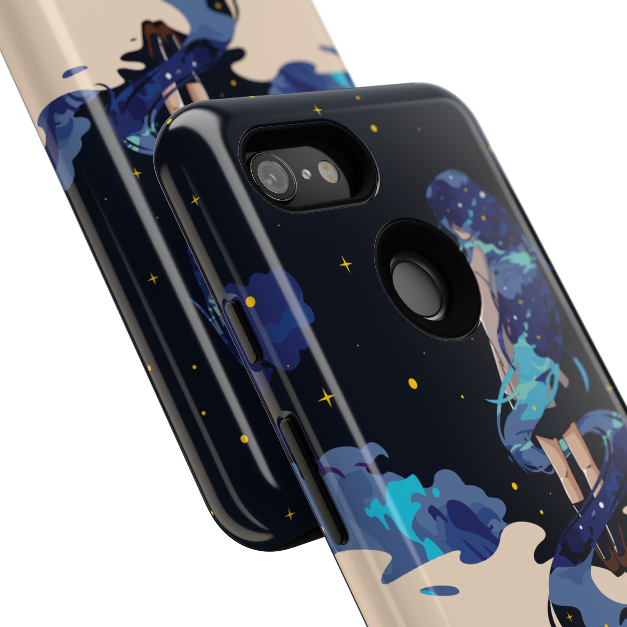 Galaxy-Inspired Phone Case, Celestial Design, Tough Phone Cover, Gift for Space Lovers, Artsy Accessories, Unique Merchandise