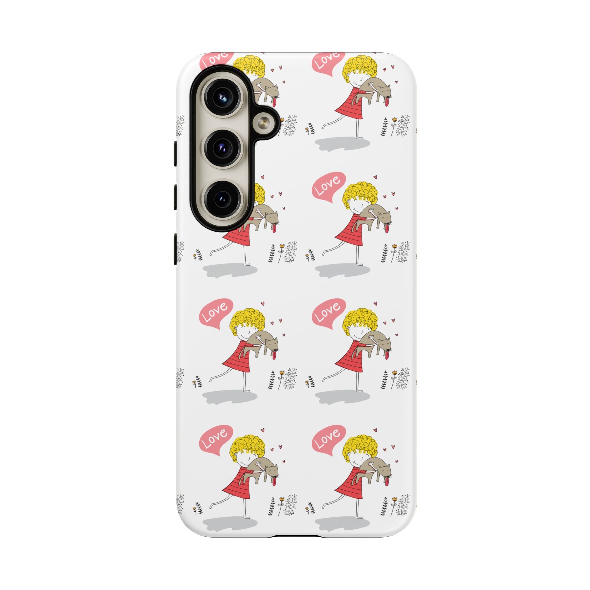 Love-Themed Phone Case | Cute Pet Lover Accessory, Perfect Gift for Birthdays, Anniversaries, Animal Lovers, Valentine's Day