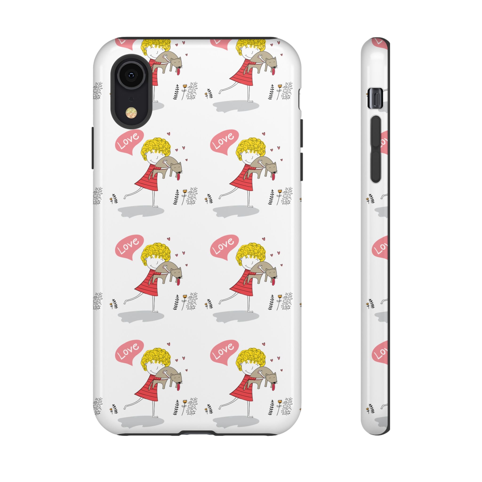 Love-Themed Phone Case | Cute Pet Lover Accessory, Perfect Gift for Birthdays, Anniversaries, Animal Lovers, Valentine's Day