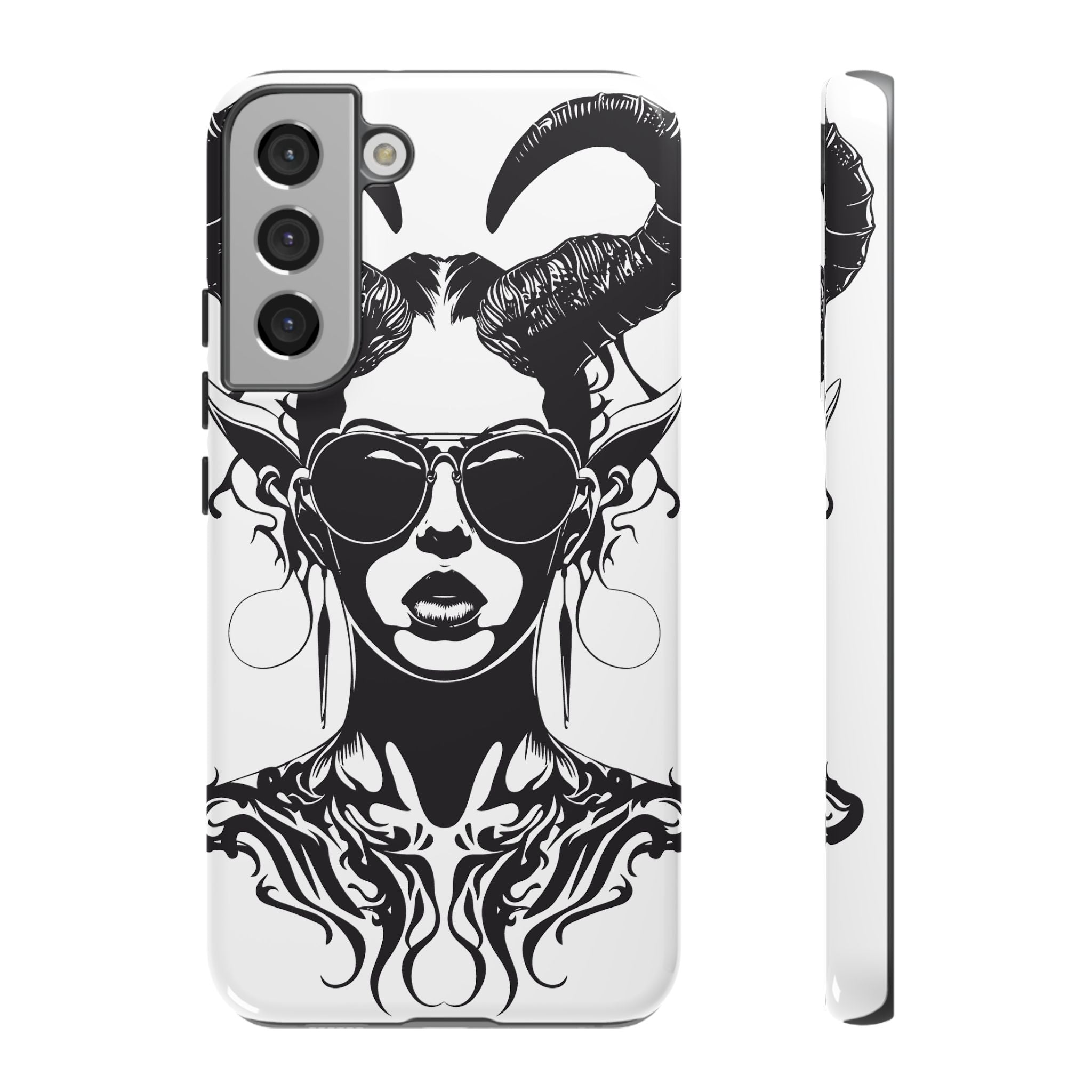 Tough Cases: Stylish Phone Case with Edgy Design, Protective Cover, Gift for Her, Trendy Accessories, Unique Art, Holiday Present