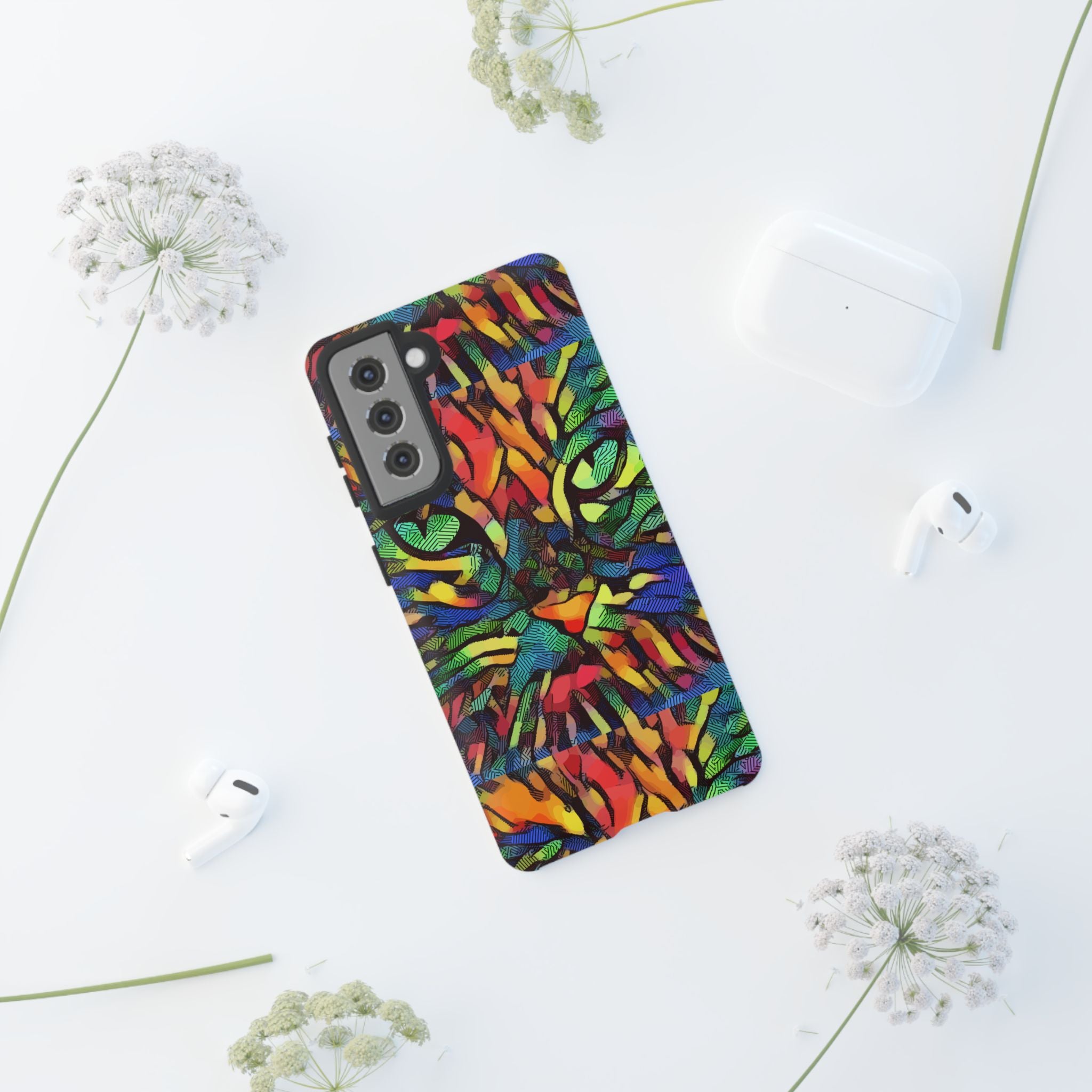 Colorful Phone Cases for Vibrant Style - Tough Cases, Unique Gifts, Animal Print, Artistic Design, Phone Accessories, Eco-Friendly