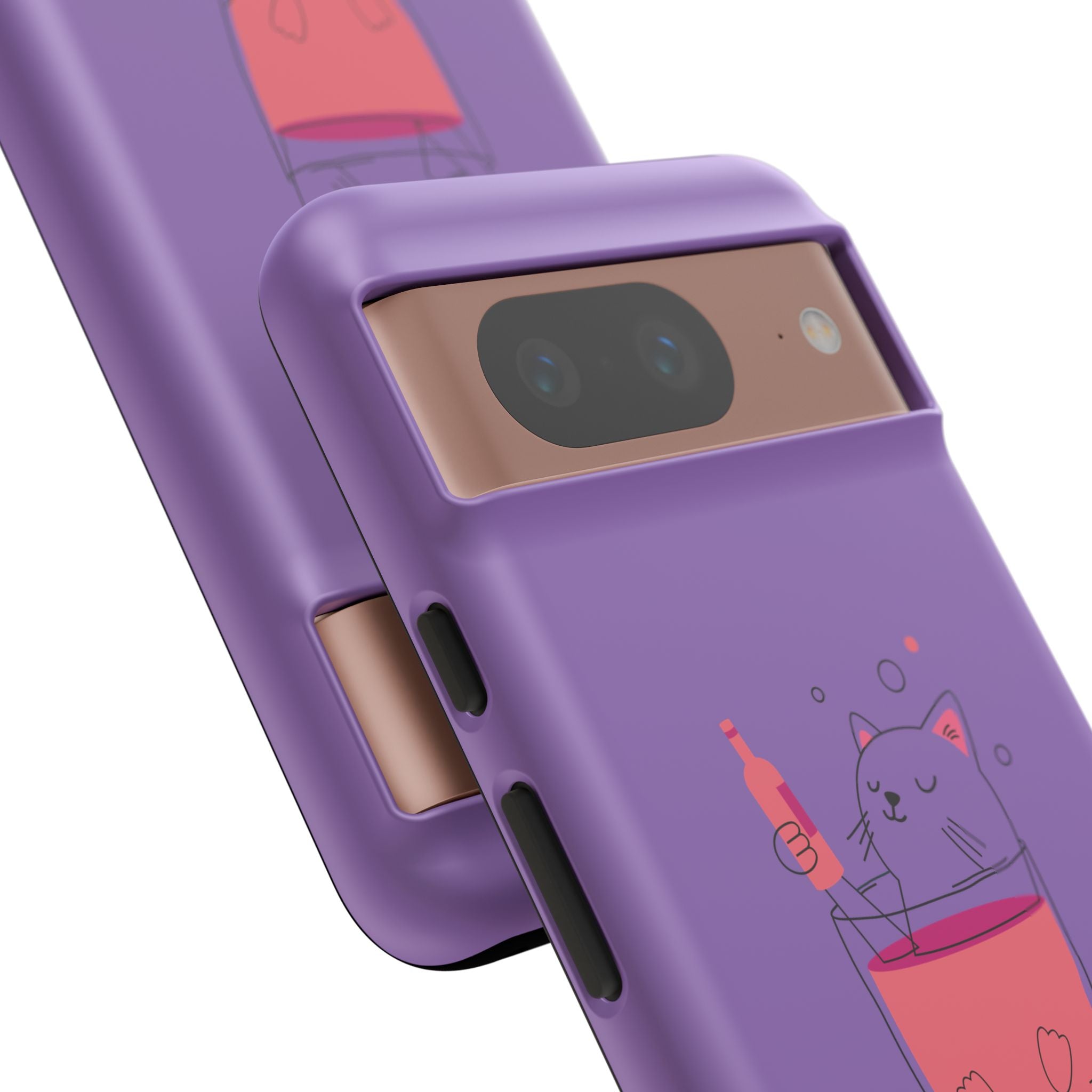 Cute Cat Phone Case, Fun Gift for Cat Lovers, Colorful Phone Cover, Pet Lover Accessory, Unique Cat Themed Case