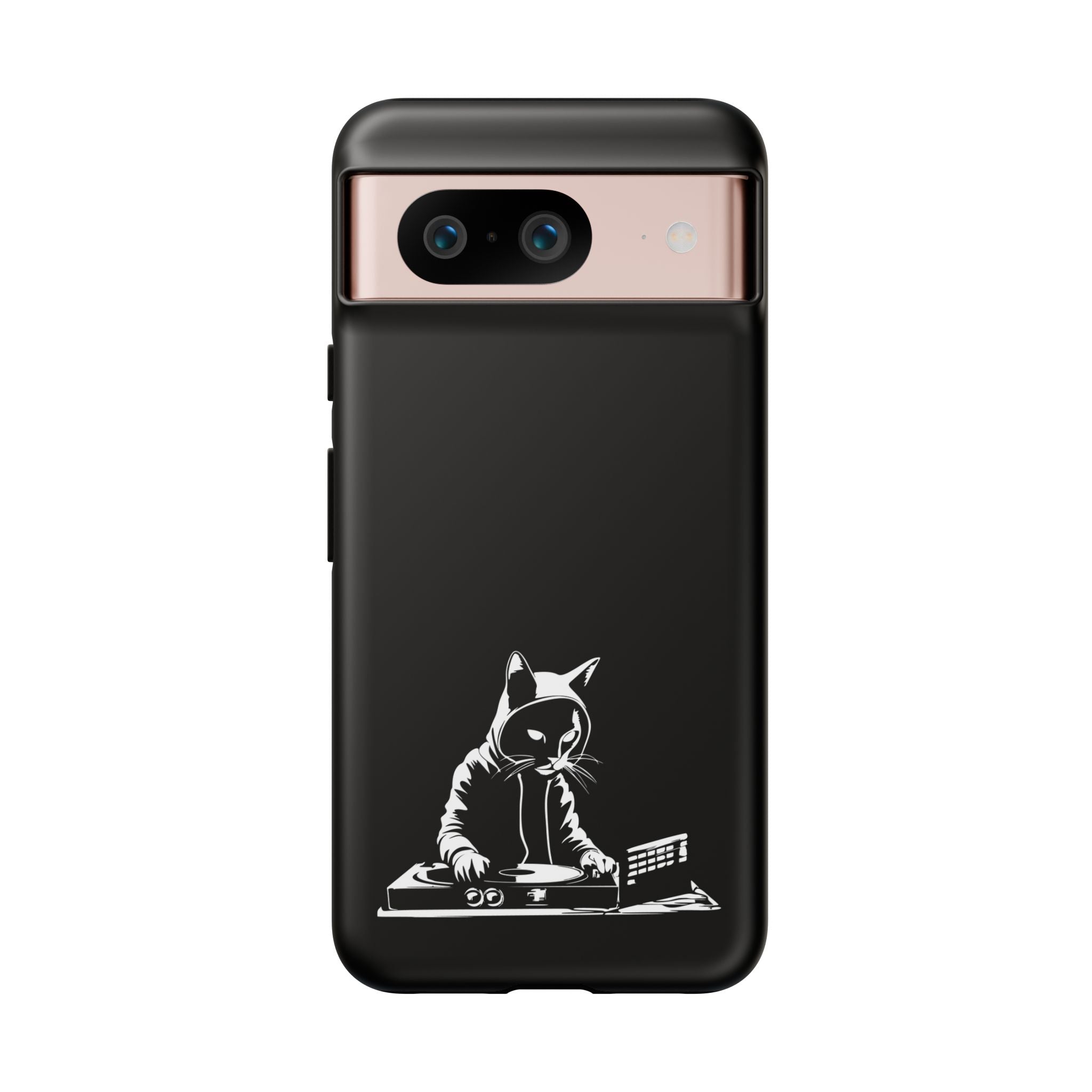 Cat DJ Phone Case | Stylish Tough Cases for Music Lovers, Gift for Cat Owners, Unique Phone Accessory, Cool Tech Gear