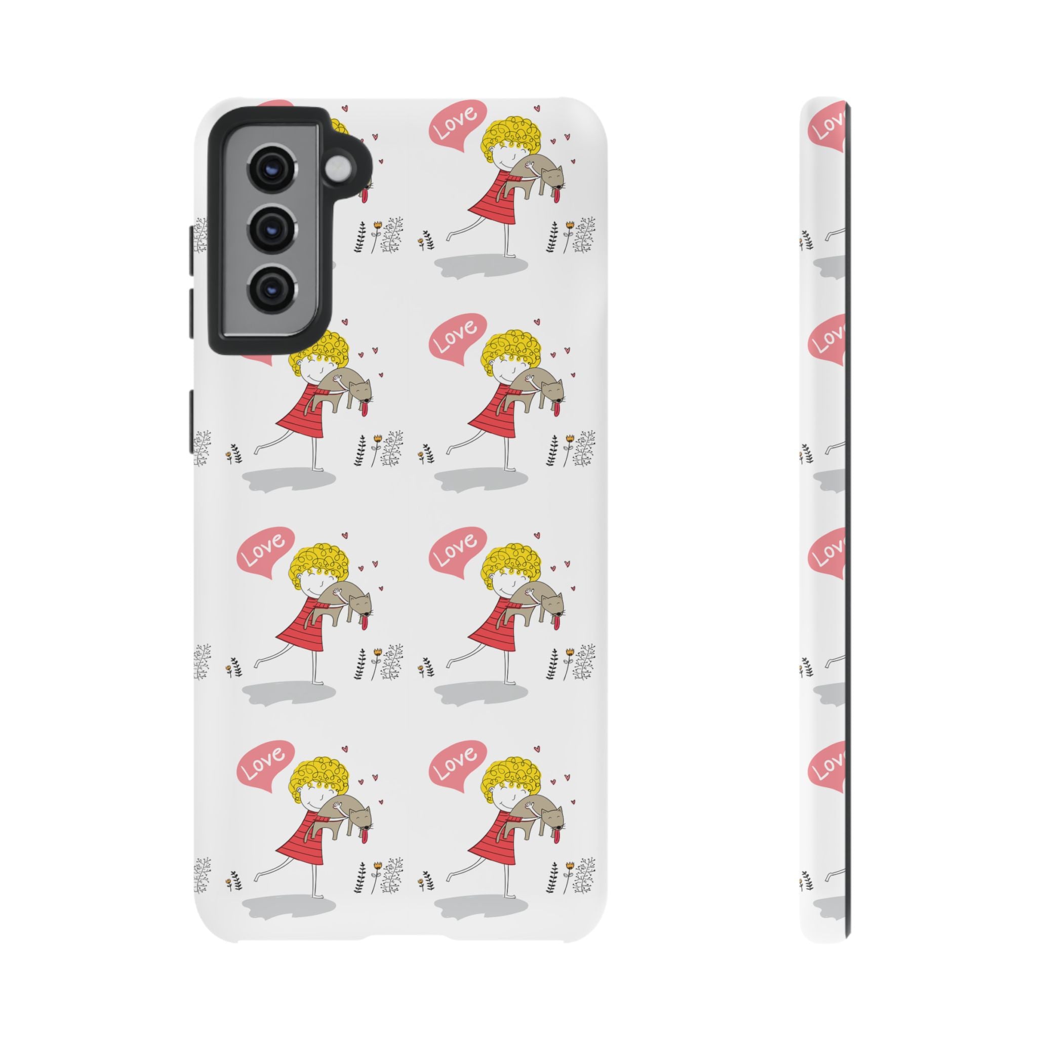 Love-Themed Phone Case | Cute Pet Lover Accessory, Perfect Gift for Birthdays, Anniversaries, Animal Lovers, Valentine's Day