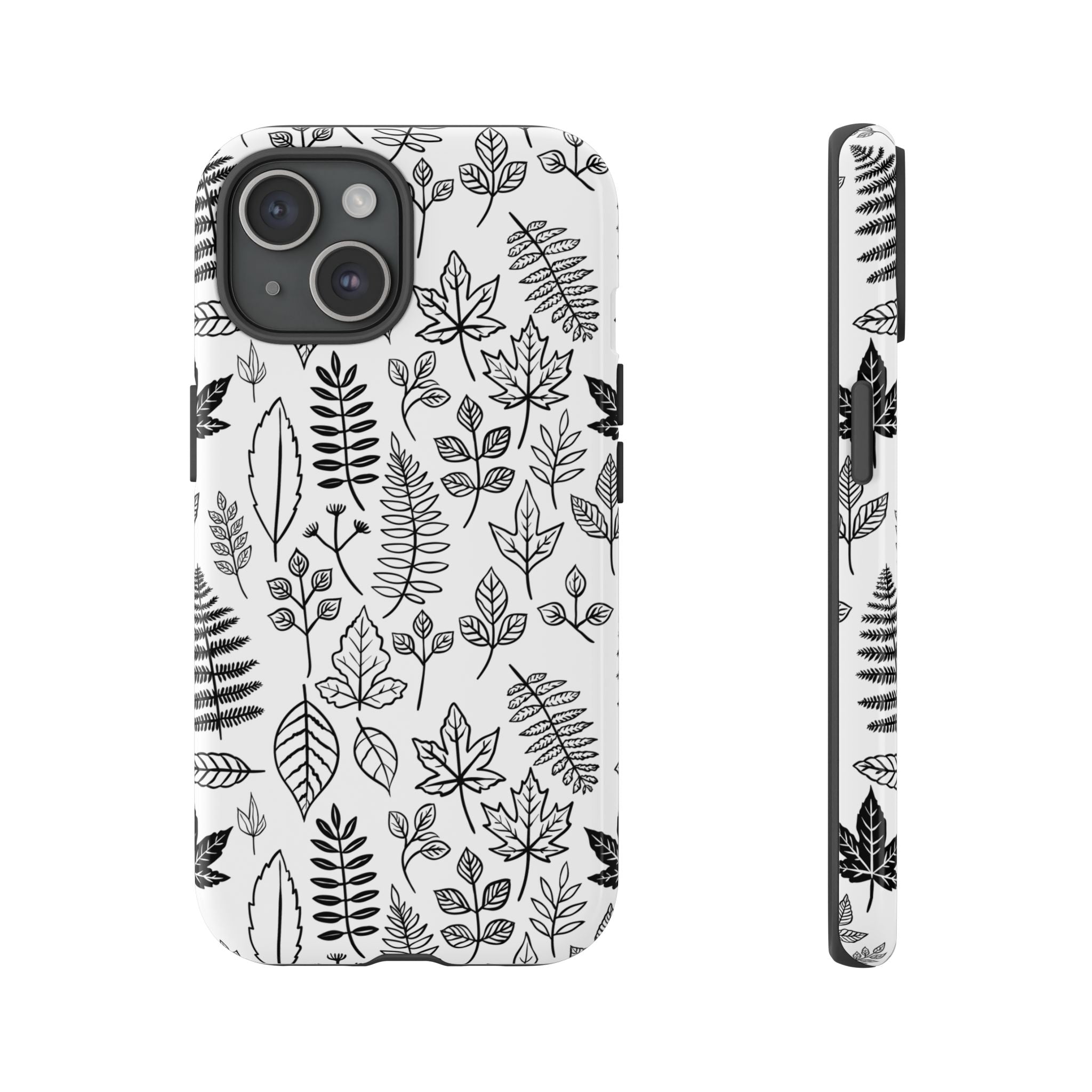 Stylish Phone Case for Nature Lovers, Botanical Design, Gift for Her, Fall Accessories, Customizable Tech Gear