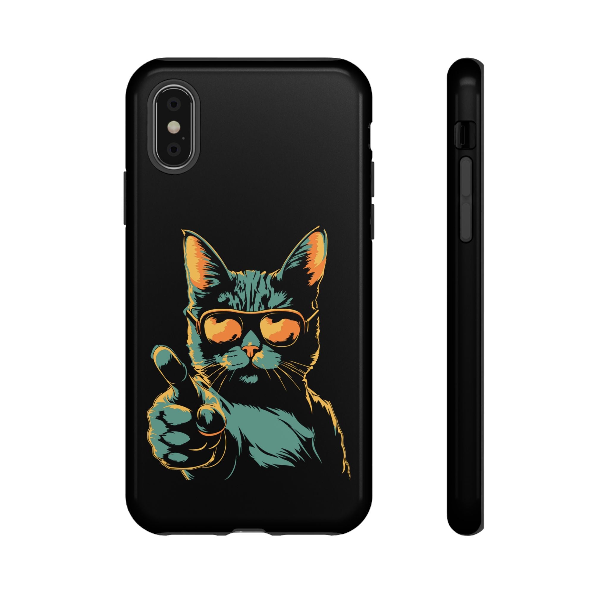 Cool Cat Phone Case, Stylish Phone Cover, Pet Lover Gift, Cute Cat Design, Fun Cat Accessories