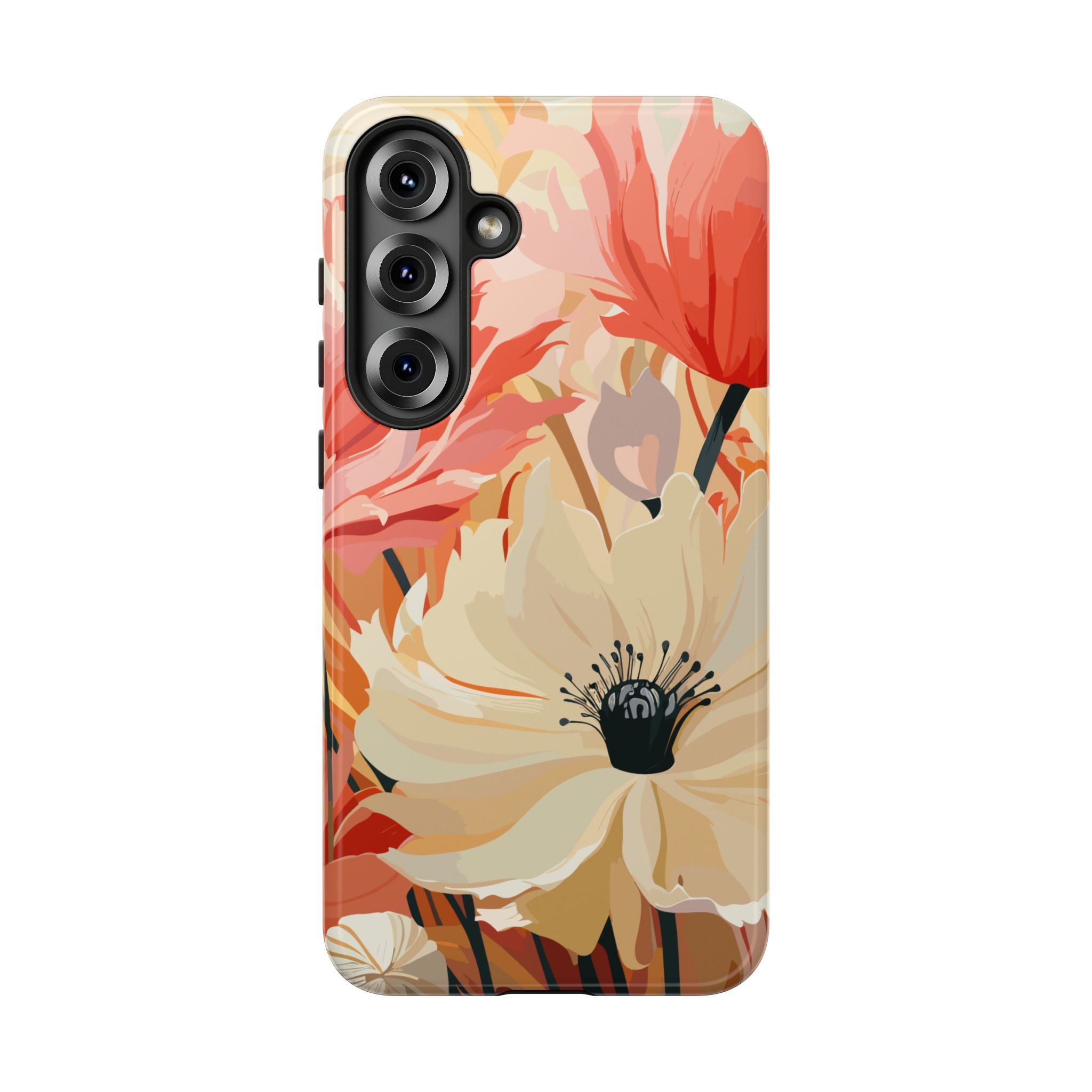 Floral Phone Case, Tough Protective Cover for Floral Lovers, Perfect Gift for Friends, Spring Celebration, Art Lovers Gift