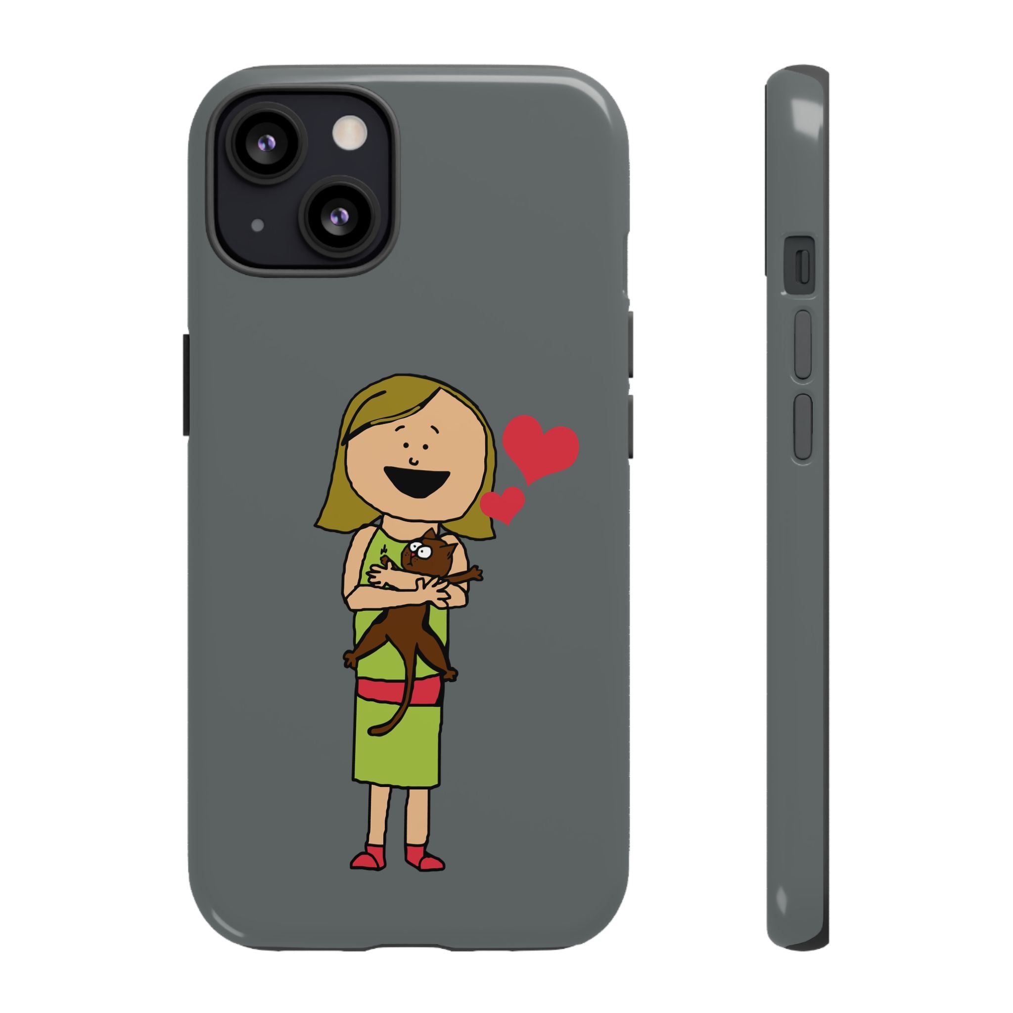 Pet Lover's Phone Case, Cute Animal Phone Cover, Gift for Dog Lovers, Cartoon Design, Fun Smartphone Accessory