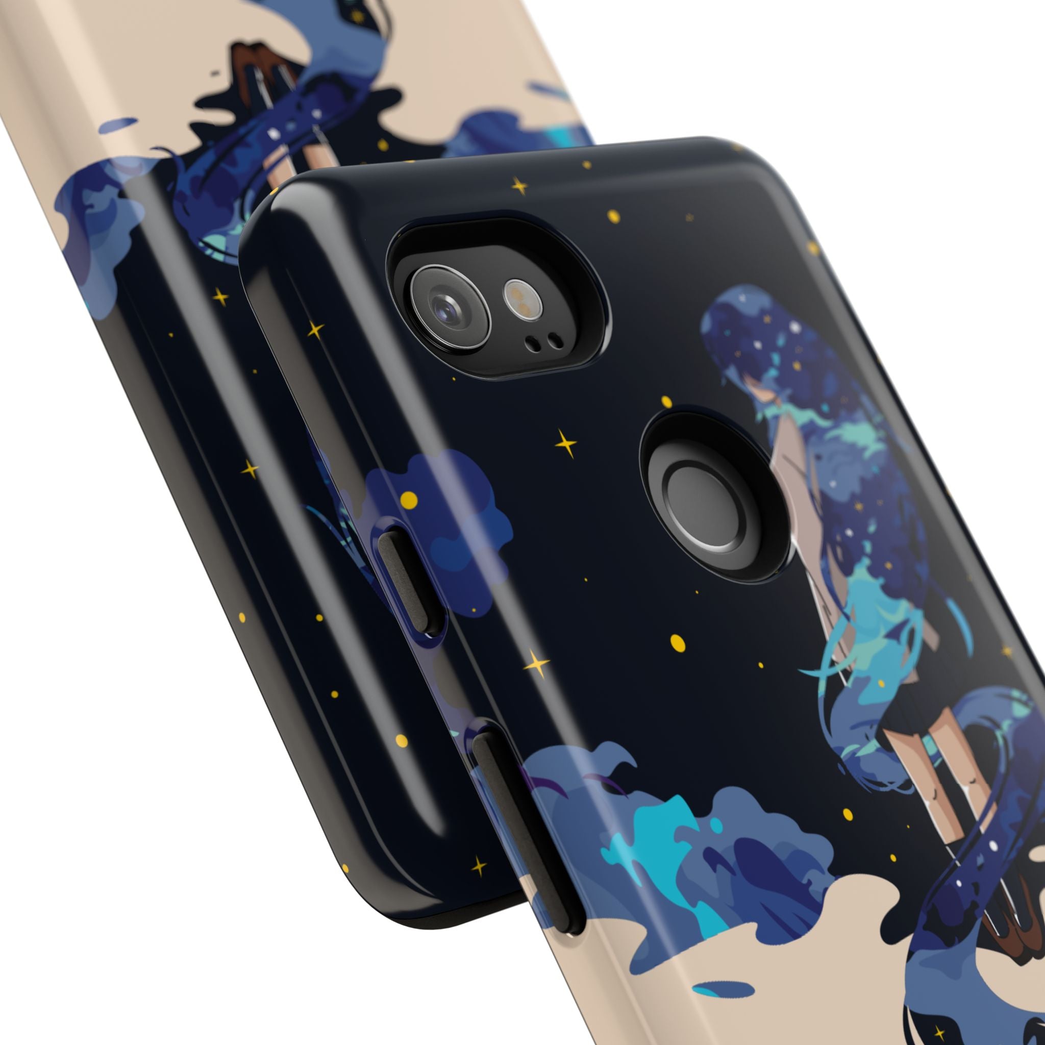 Galaxy-Inspired Phone Case, Celestial Design, Tough Phone Cover, Gift for Space Lovers, Artsy Accessories, Unique Merchandise
