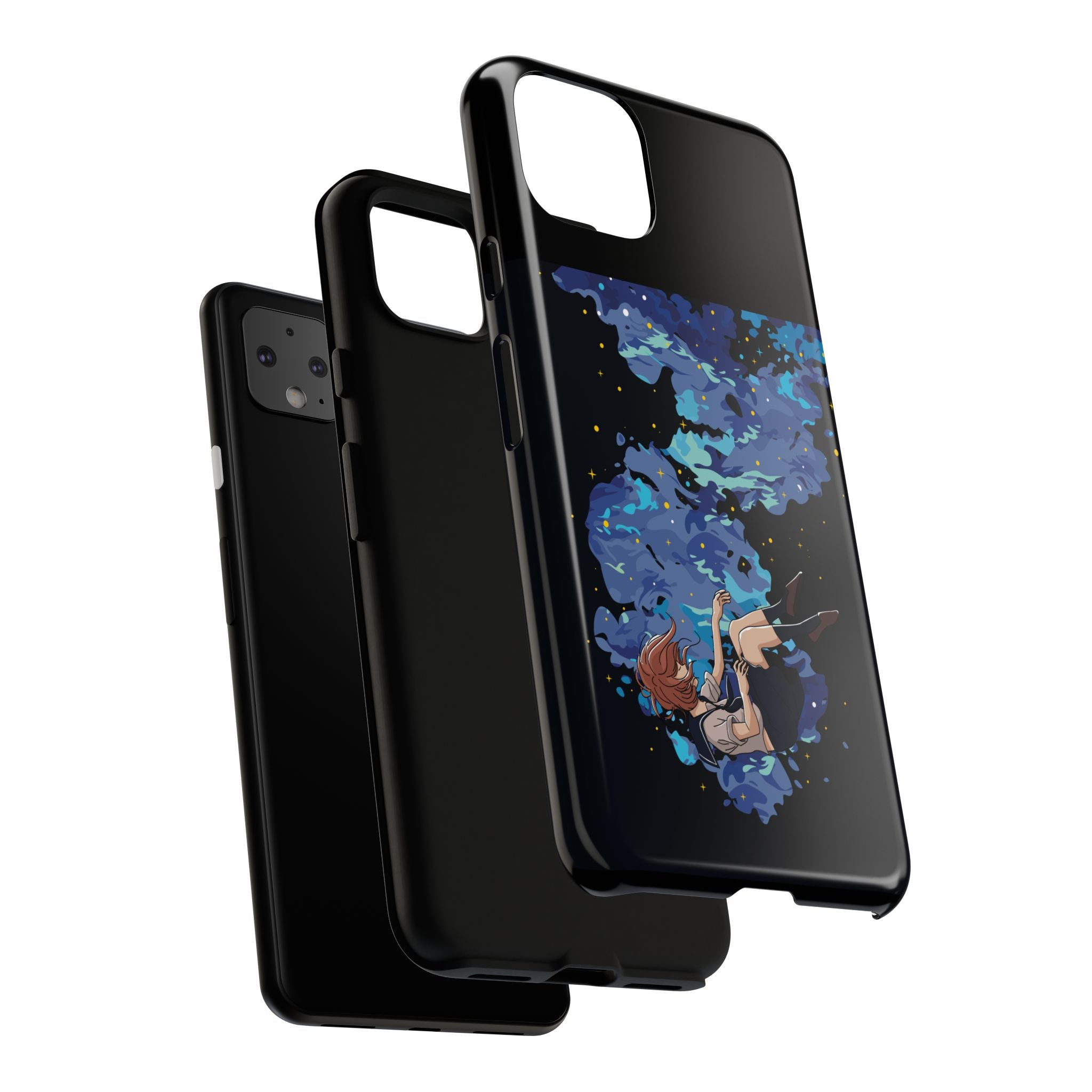 Tough Cases Phone Case - Artistic Galaxy Design, Cute Sleeve for Teens, Gift for Students, Unique Mobile Accessory, Trendy Tech Protection