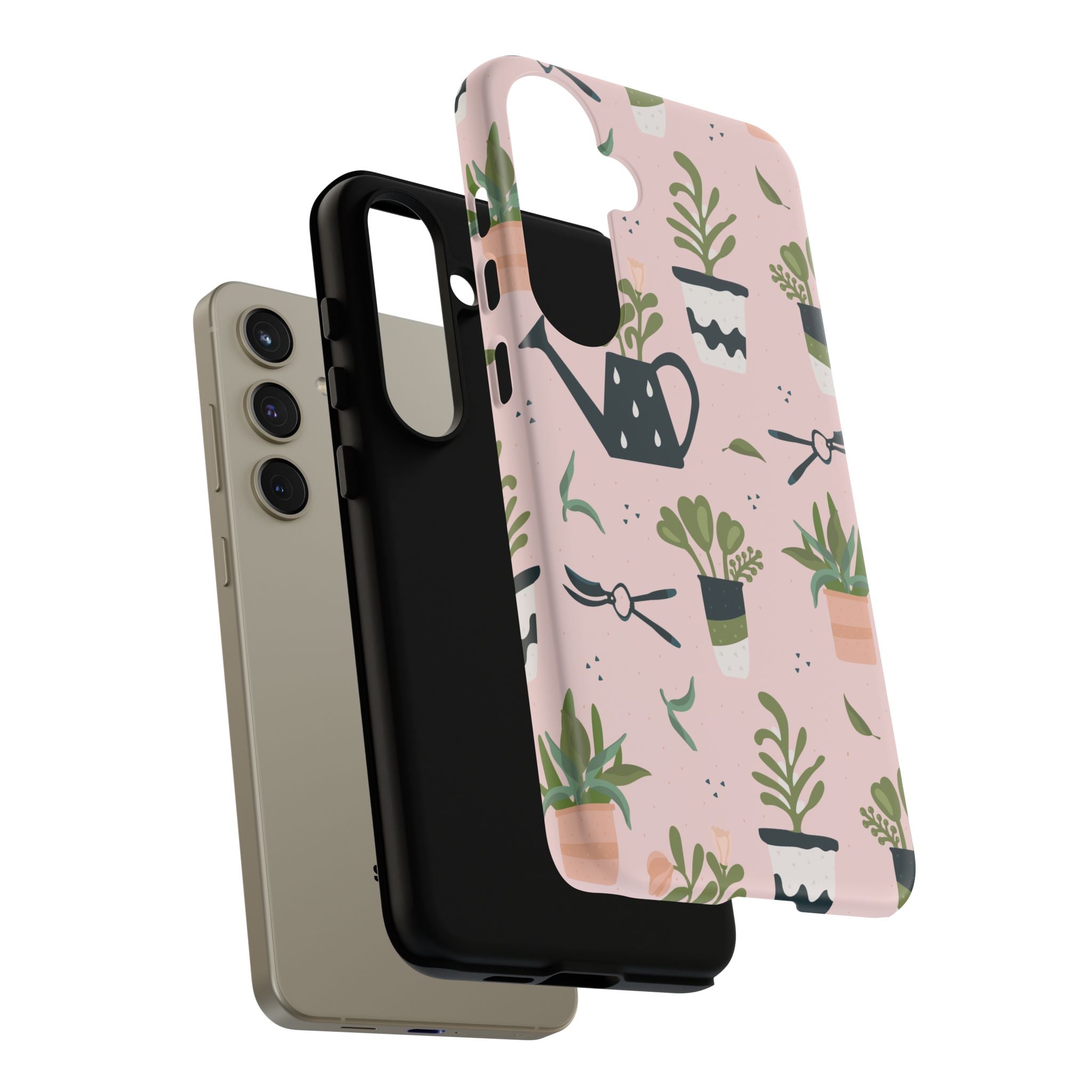 Floral Phone Case, Cute Plant Lover Case, Gift for Gardeners, Phone Cover, Green Thumb Accessories, Mother's Day Gift