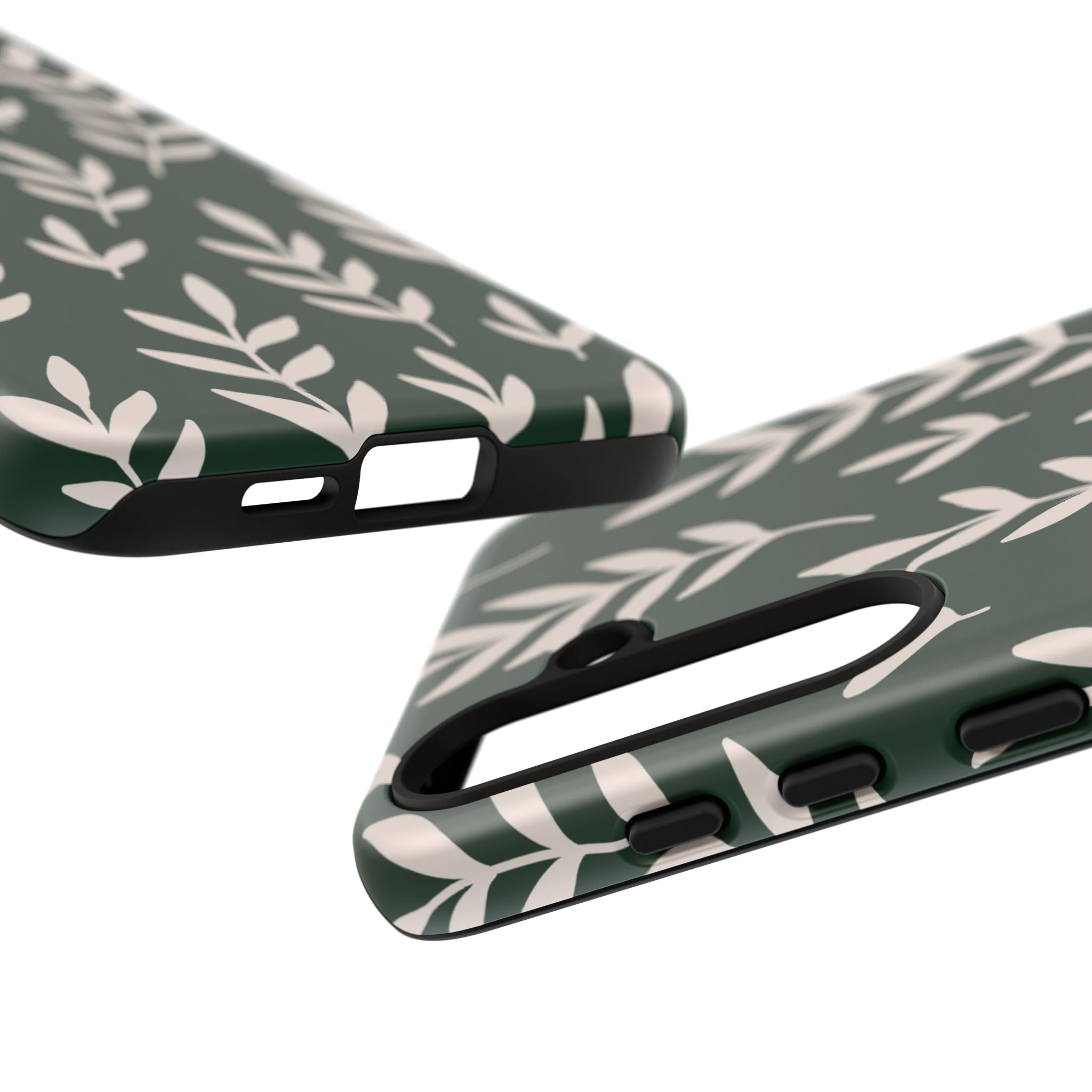 Leafy Phone Case, Tough Cases for Nature Lovers, Green Leaf Design, Eco-Friendly, Stylish Mobile Cover, Gift for Her
