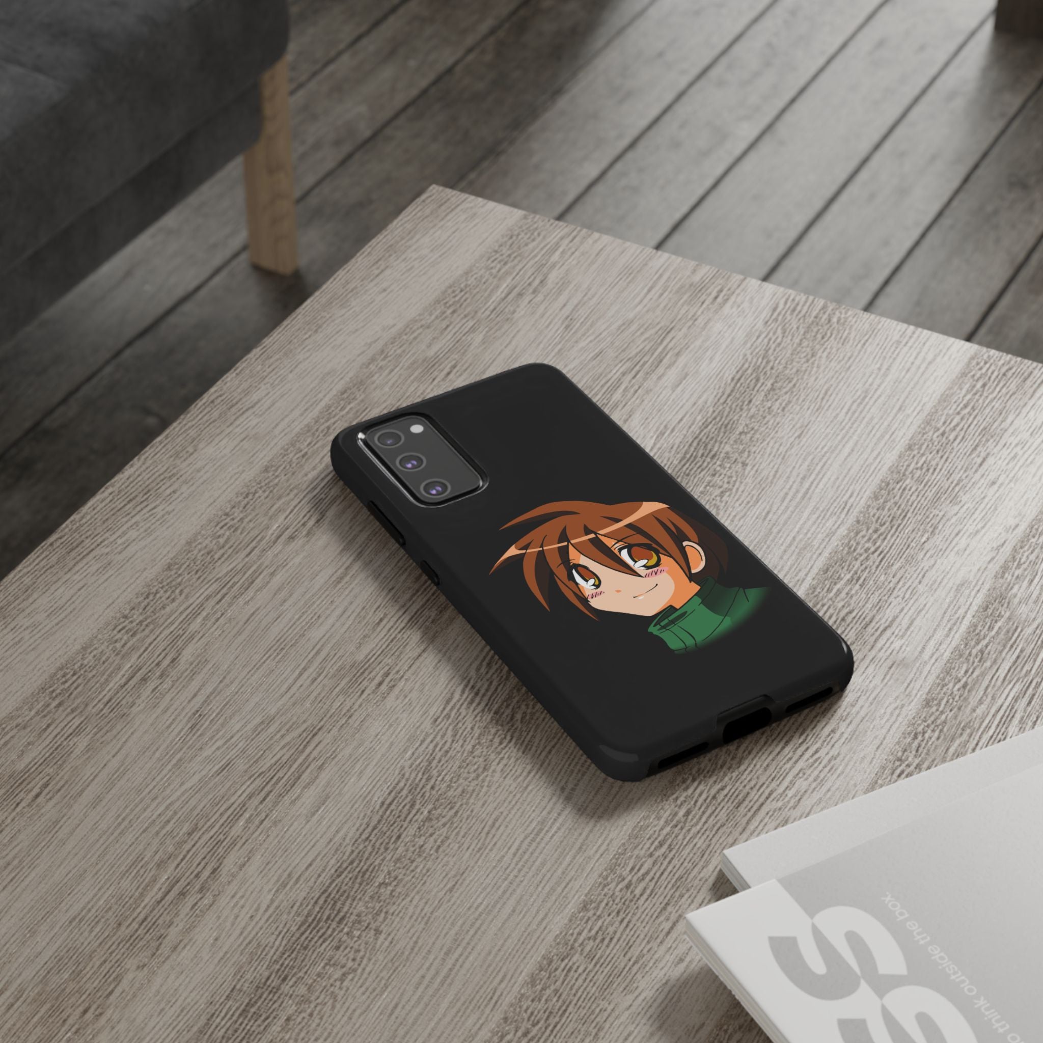 Anime Character Phone Case, Cute Phone Cover, Tough Cases for Teens, Customizable Gift, Geeky Accessories