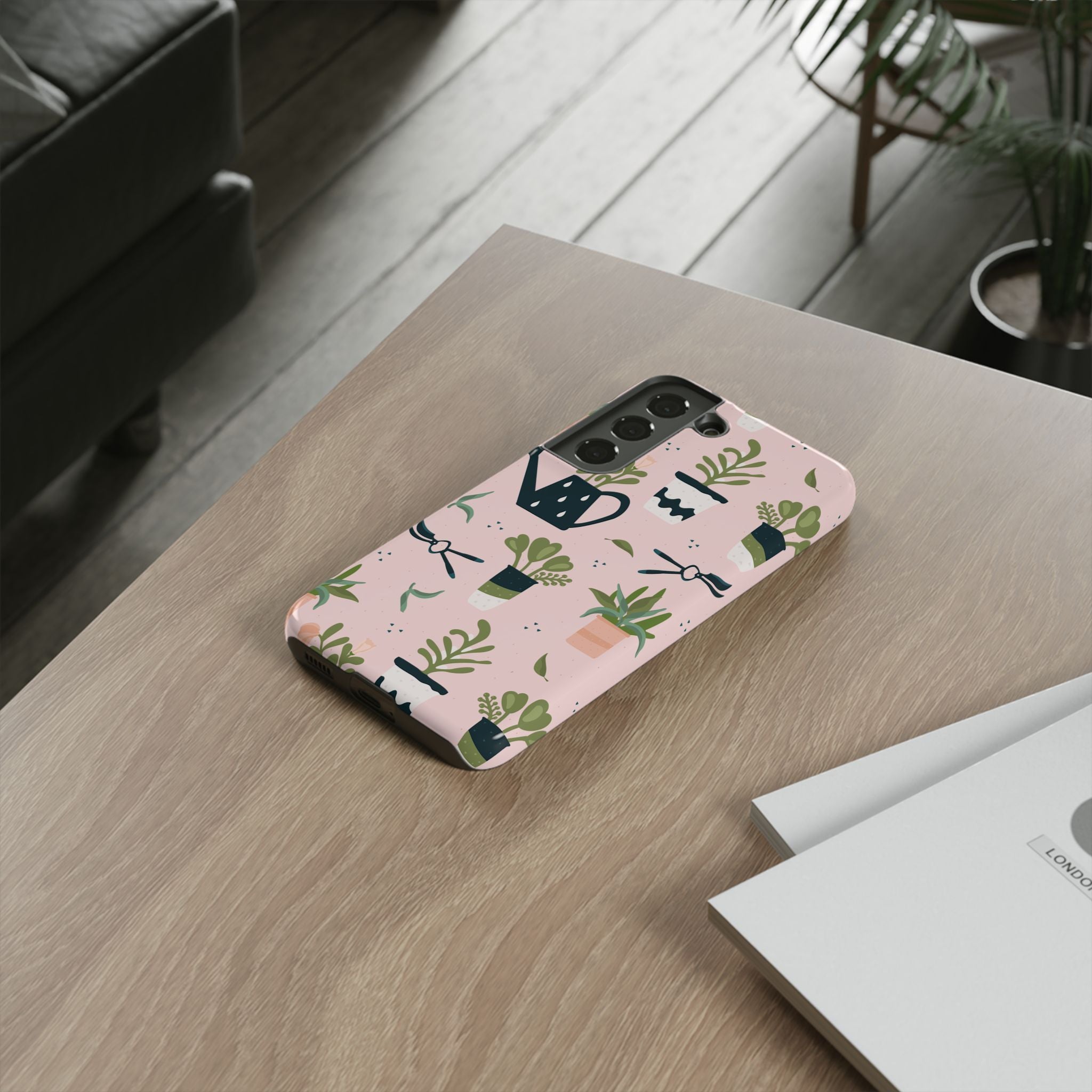 Floral Phone Case, Cute Plant Lover Case, Gift for Gardeners, Phone Cover, Green Thumb Accessories, Mother's Day Gift