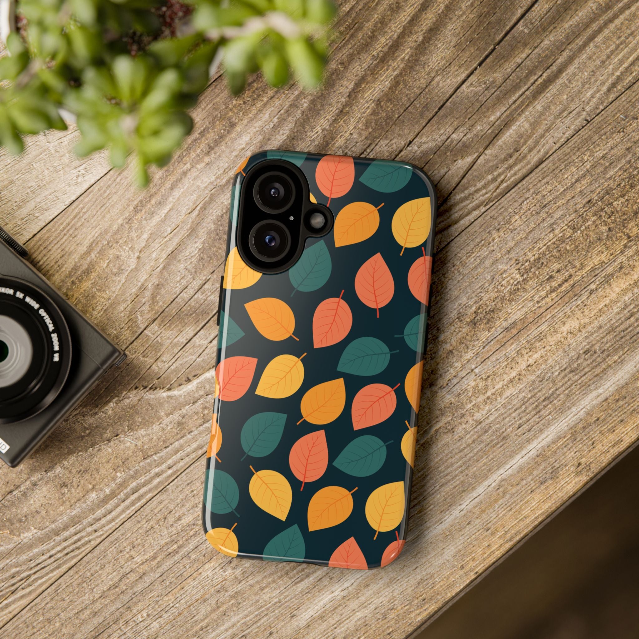 Autumn Leaves Phone Case - Protective Cell Phone Cover, Fall Aesthetic, Nature Lover Gift, Seasonal Accessories, Eco-Friendly Case