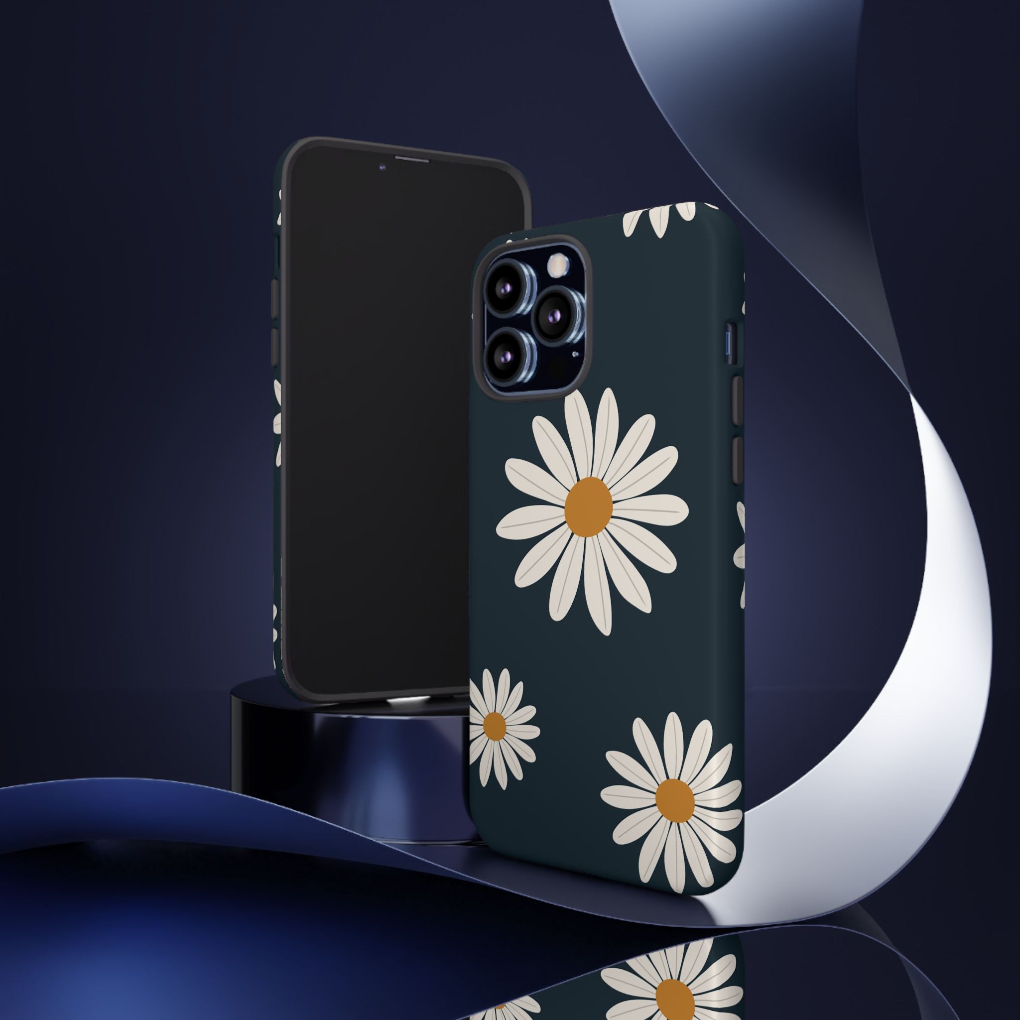Daisy Phone Case, Floral Phone Cover, Tough Phone Case, Gift for Flower Lovers, Smartphone Accessory, Spring Design