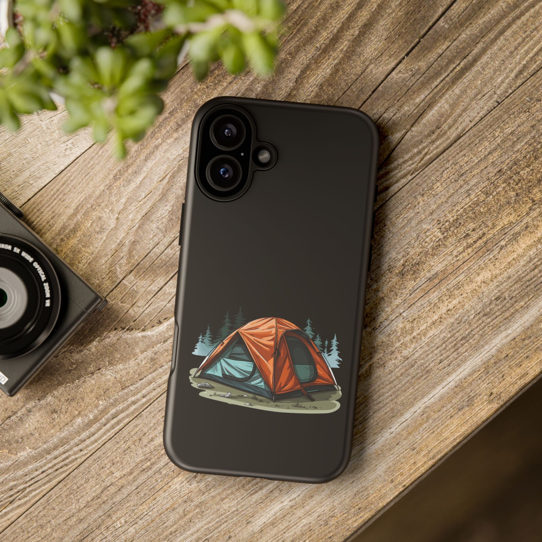 Camping Phone Case, Outdoor Adventure, Nature Lover Gift, Tough Cases, Hiking Accessory, Travel Gear, Camping Vibes