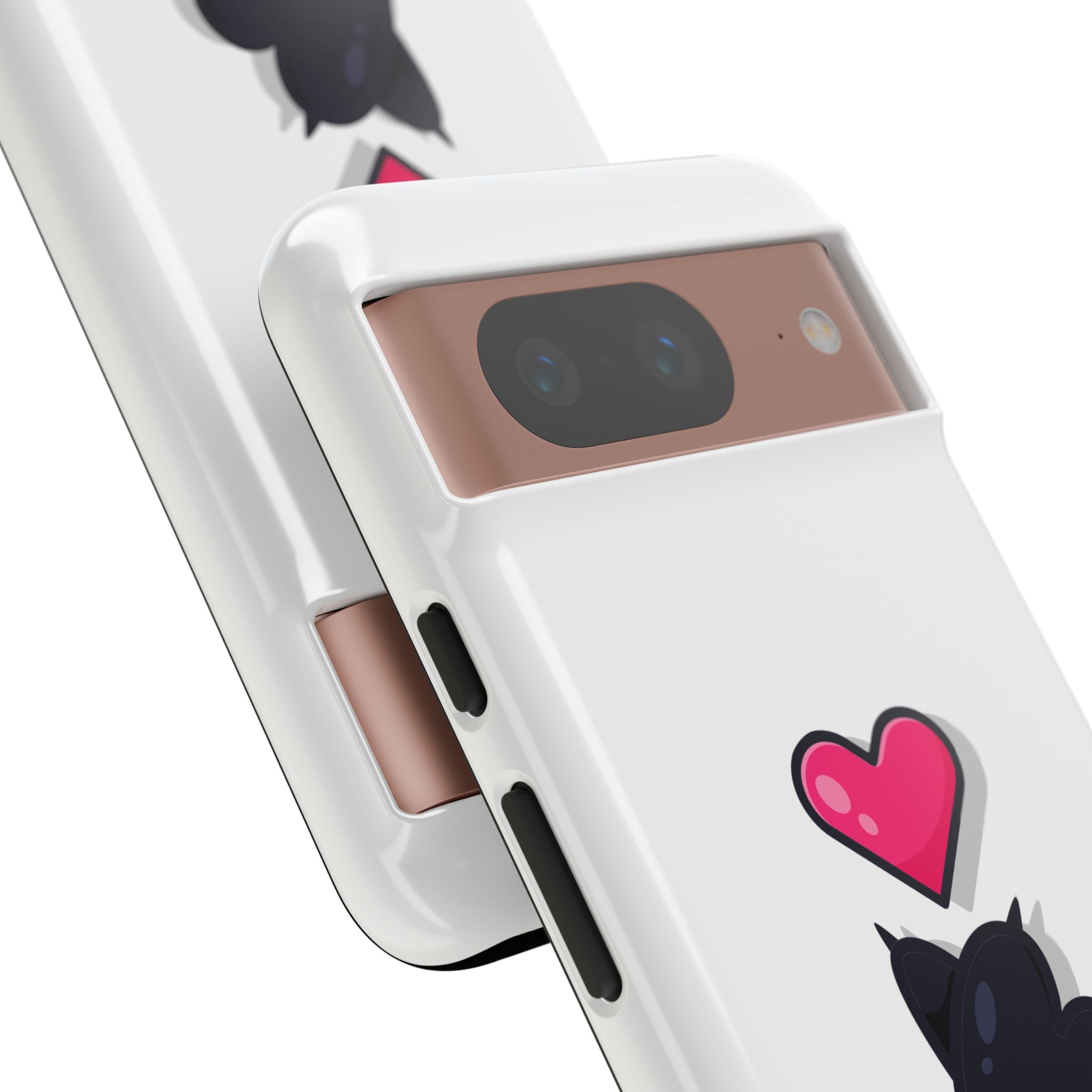Cute Cat Love Phone Case, Tough Cell Phone Cover, Animal Lover Gifts, Pet Parent Accessories, Valentine's Day Essentials