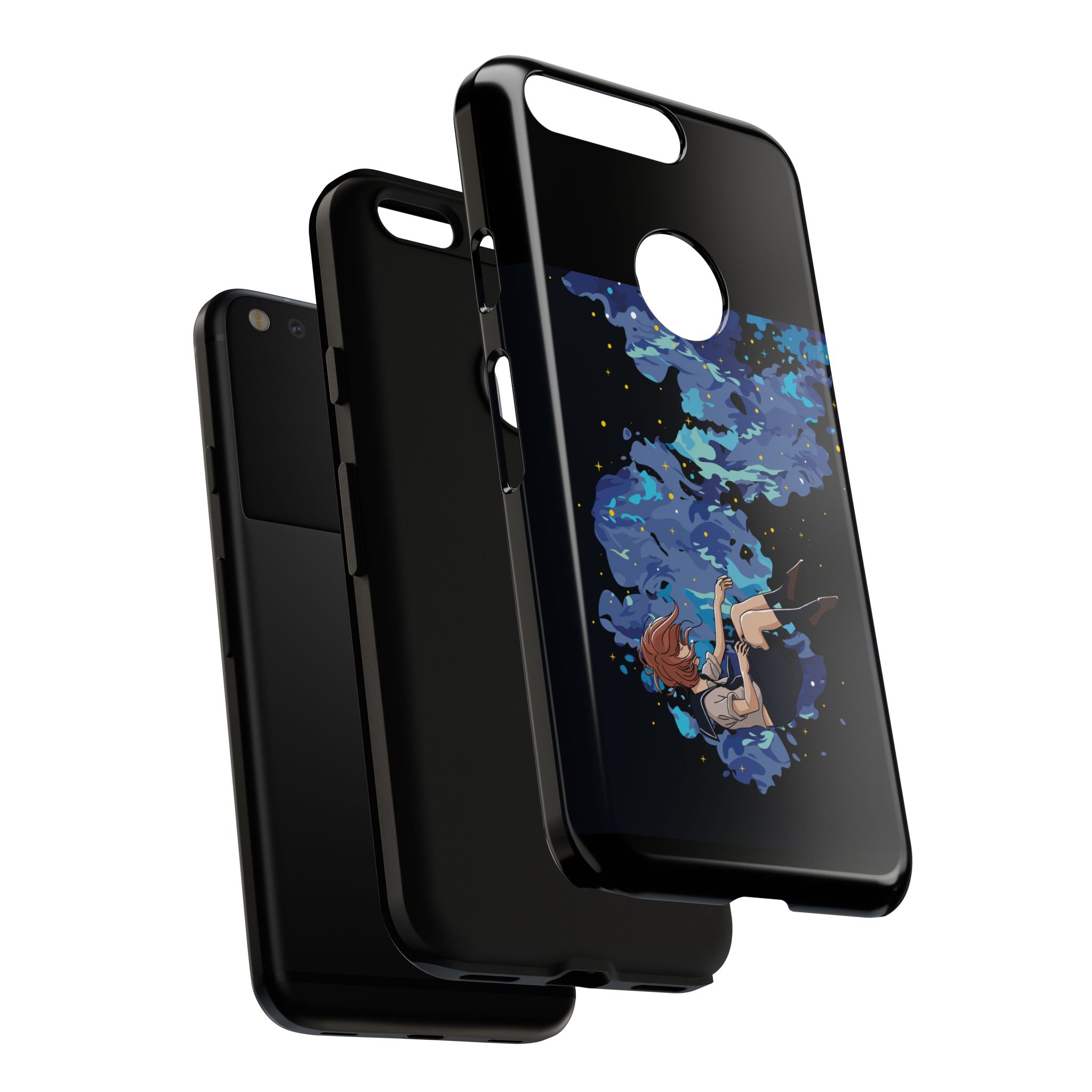 Tough Cases Phone Case - Artistic Galaxy Design, Cute Sleeve for Teens, Gift for Students, Unique Mobile Accessory, Trendy Tech Protection