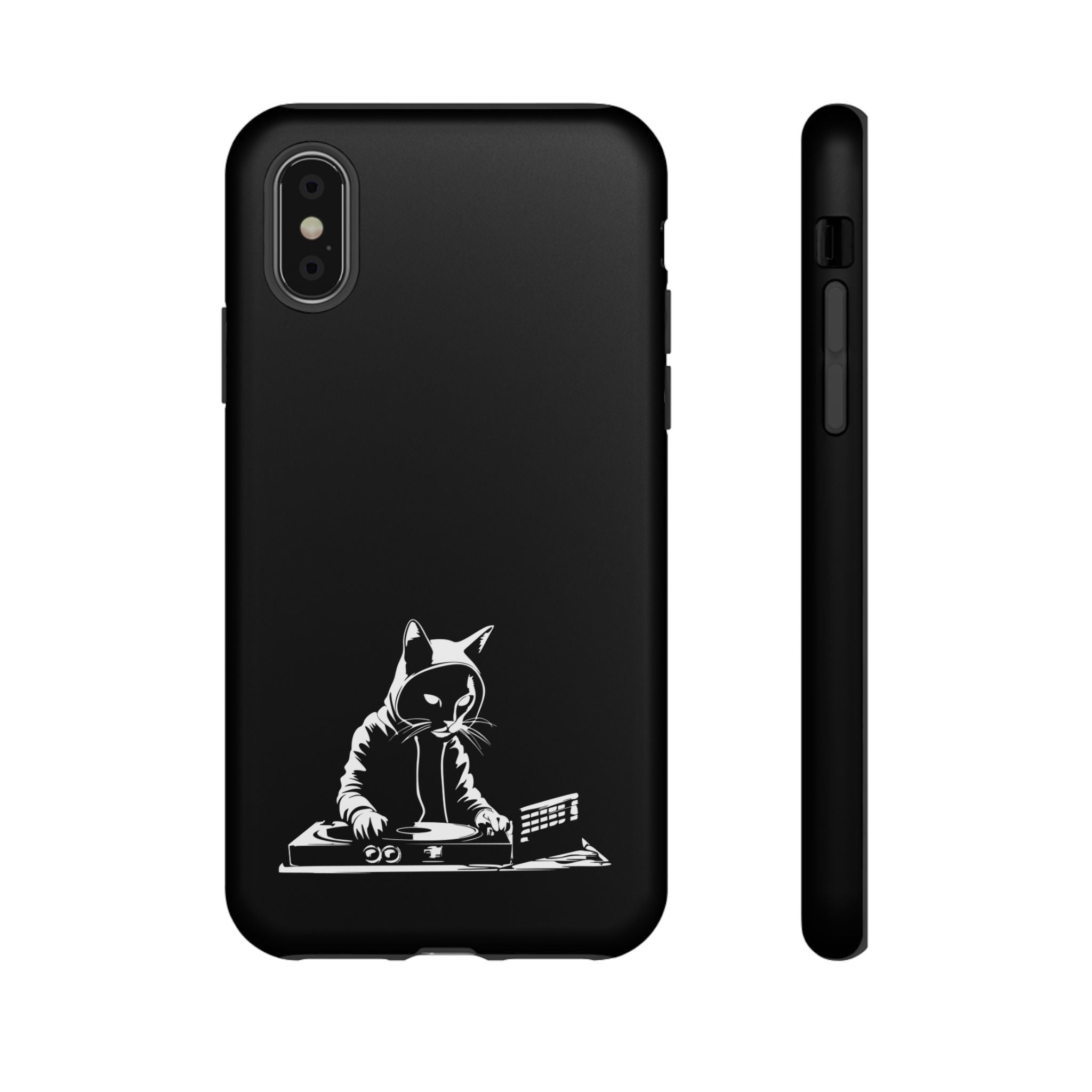 Cat DJ Phone Case | Stylish Tough Cases for Music Lovers, Gift for Cat Owners, Unique Phone Accessory, Cool Tech Gear