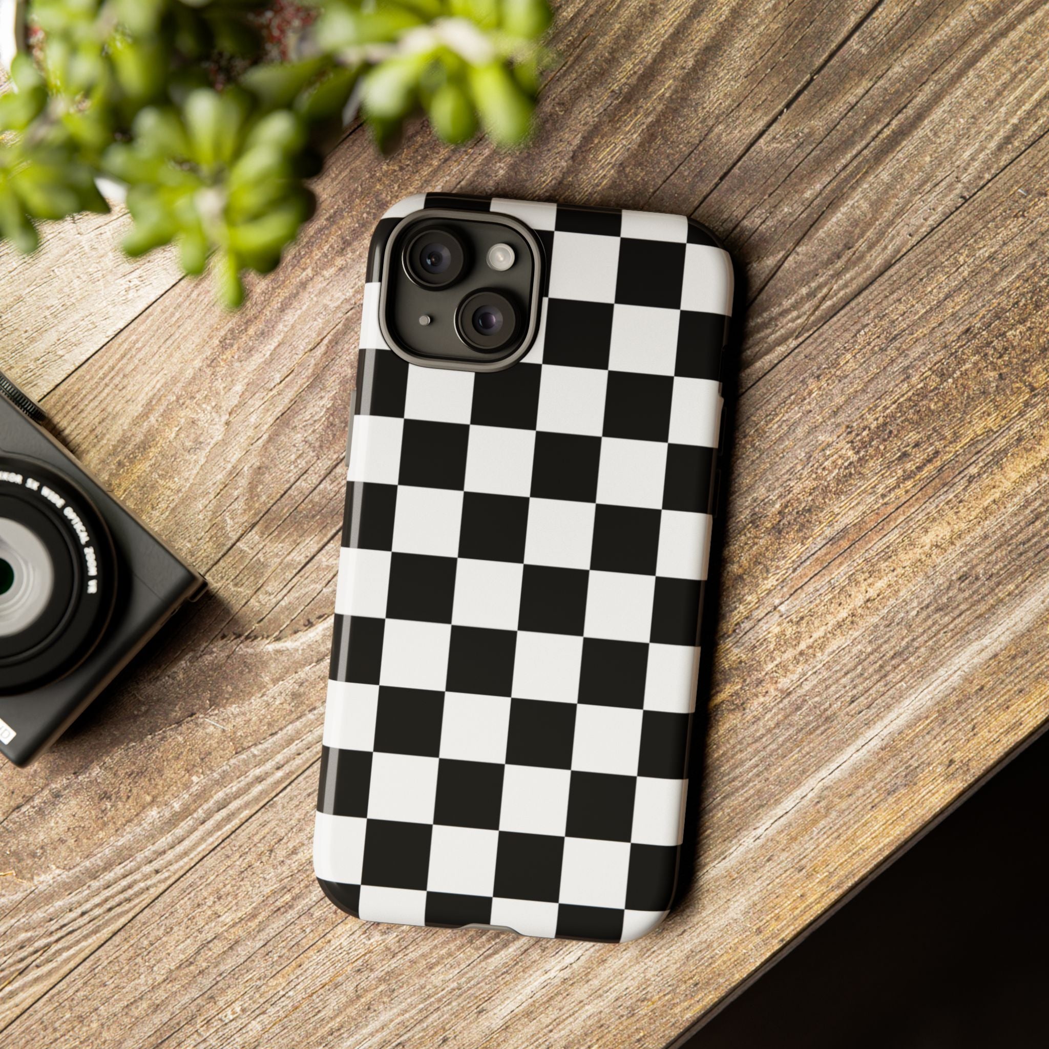 Stylish Checkered Phone Case | Trendy Protective Cover for iPhone, Gift for Teens, Fashion Accessory, Unique Design for All Occasions
