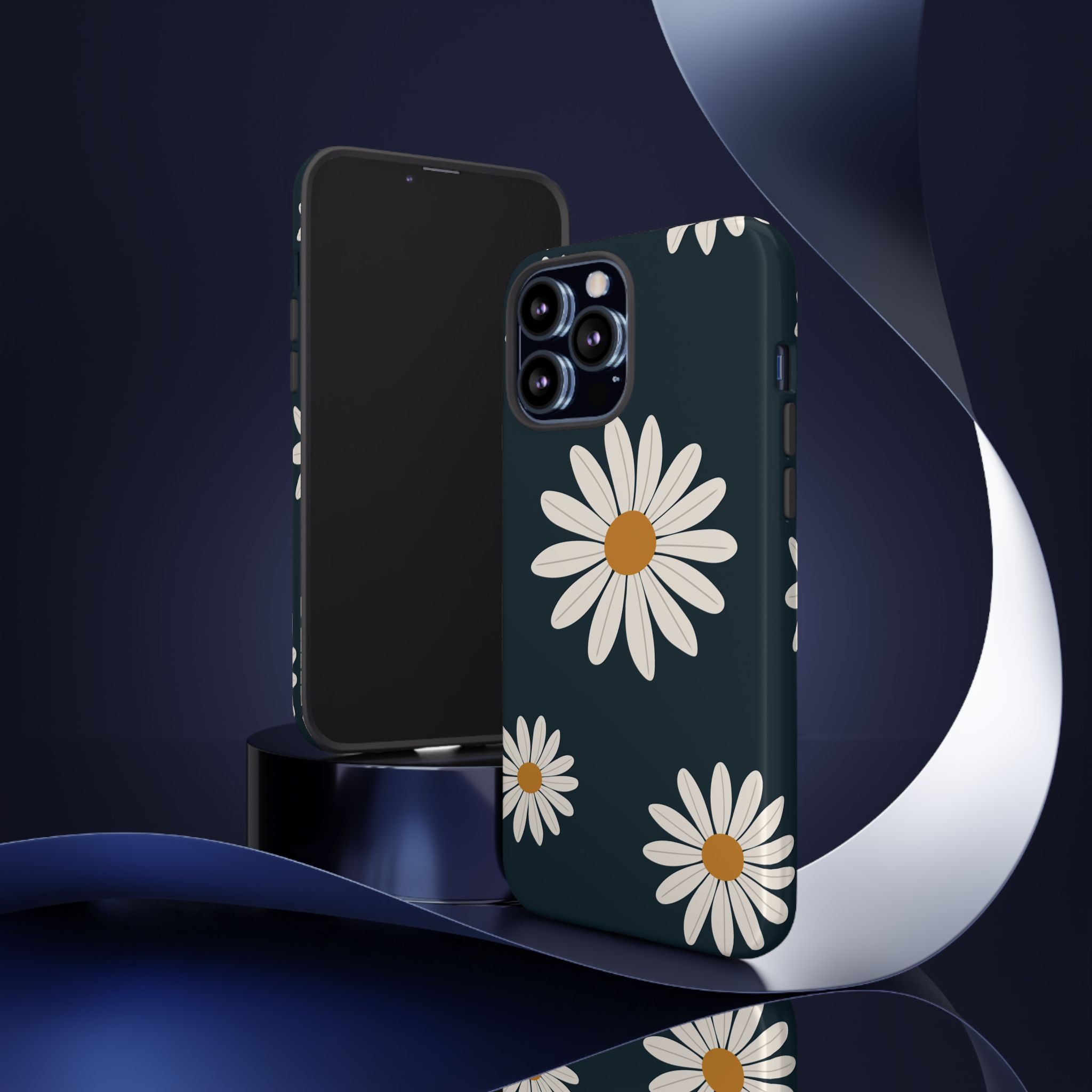 Daisy Phone Case, Floral Phone Cover, Tough Phone Case, Gift for Flower Lovers, Smartphone Accessory, Spring Design