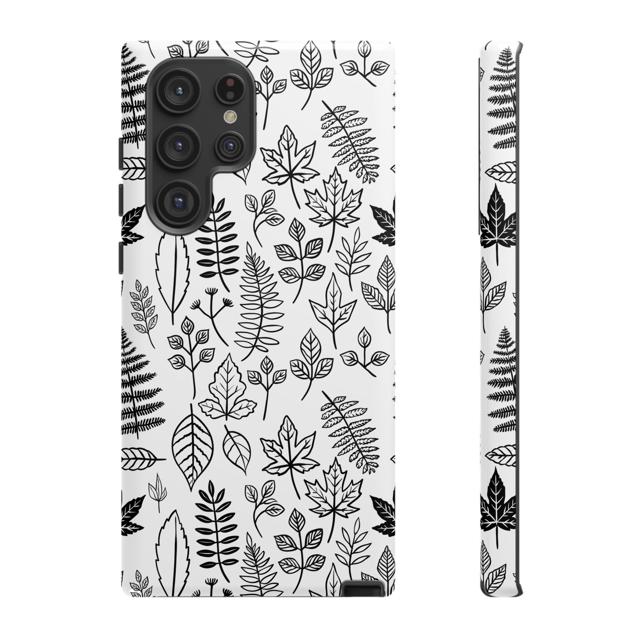 Stylish Phone Case for Nature Lovers, Botanical Design, Gift for Her, Fall Accessories, Customizable Tech Gear