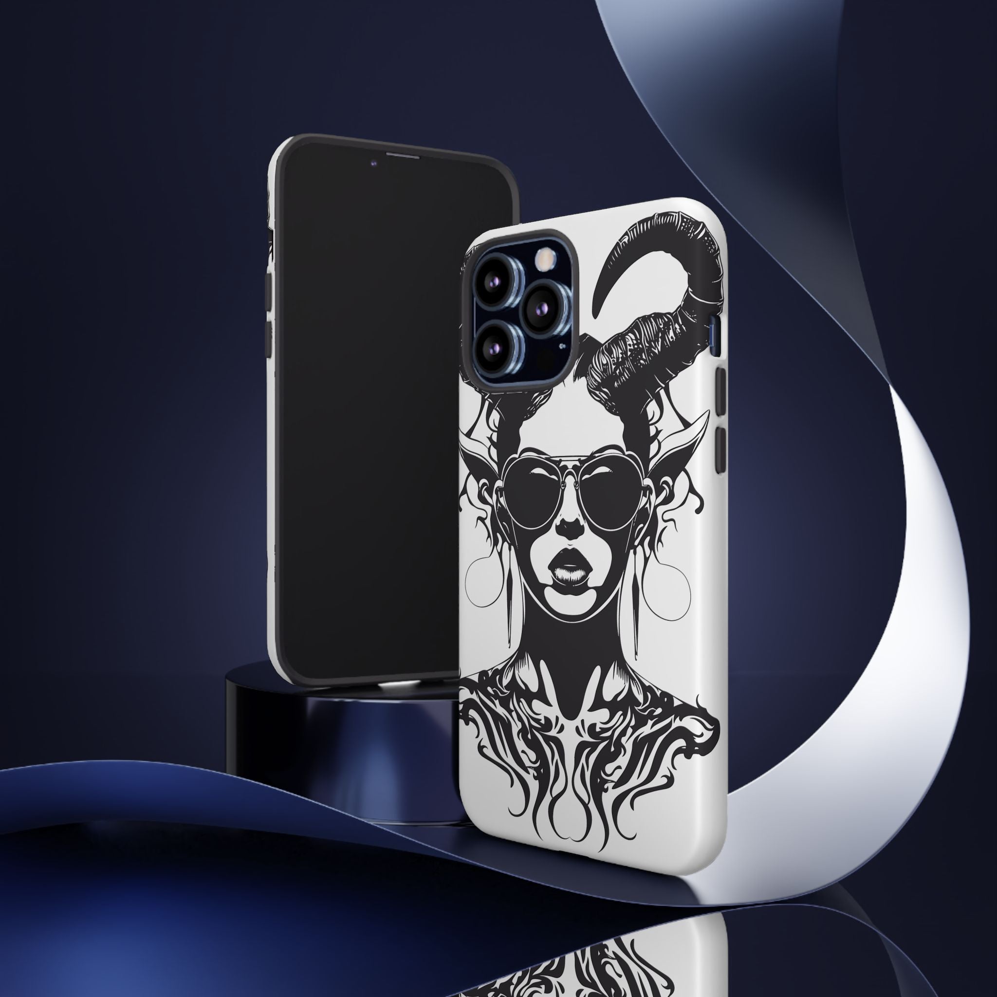 Tough Cases: Stylish Phone Case with Edgy Design, Protective Cover, Gift for Her, Trendy Accessories, Unique Art, Holiday Present