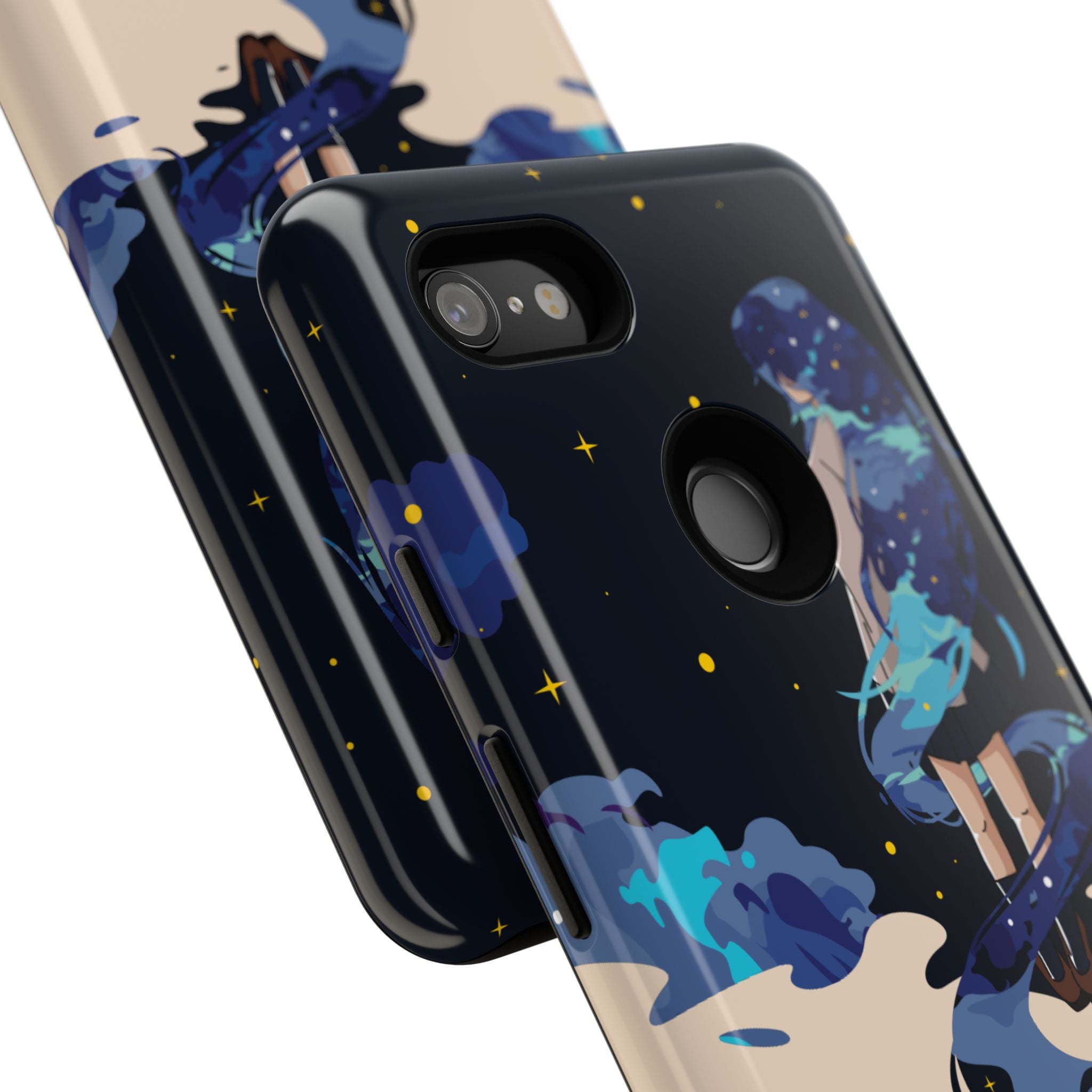 Galaxy-Inspired Phone Case, Celestial Design, Tough Phone Cover, Gift for Space Lovers, Artsy Accessories, Unique Merchandise