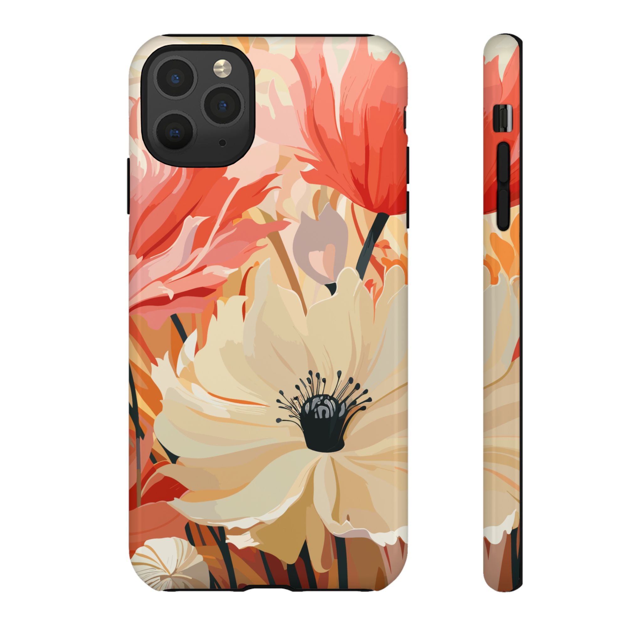Floral Phone Case, Tough Protective Cover for Floral Lovers, Perfect Gift for Friends, Spring Celebration, Art Lovers Gift