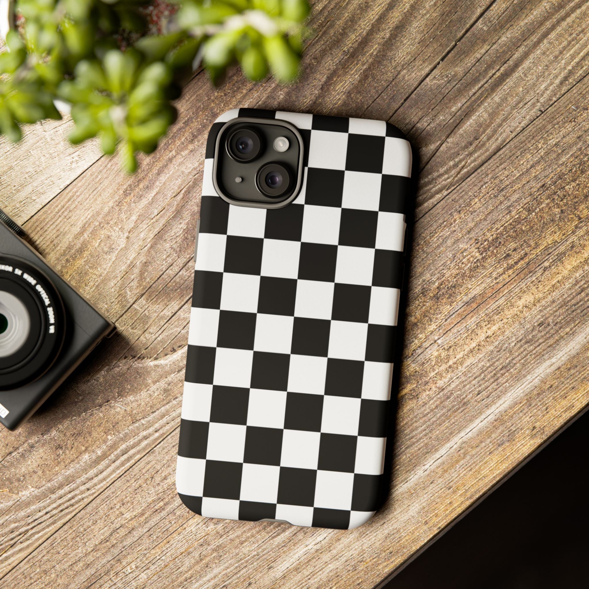 Stylish Checkered Phone Case | Trendy Protective Cover for iPhone, Gift for Teens, Fashion Accessory, Unique Design for All Occasions