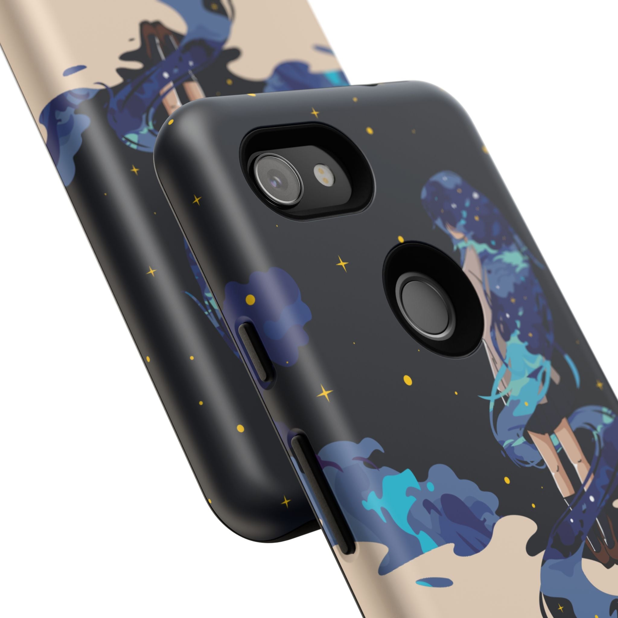 Galaxy-Inspired Phone Case, Celestial Design, Tough Phone Cover, Gift for Space Lovers, Artsy Accessories, Unique Merchandise