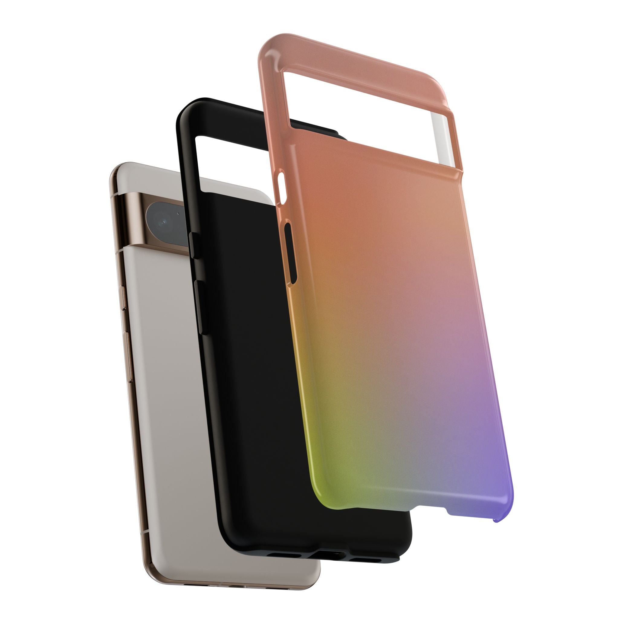 Colorful Gradient Phone Case, Tough Cases for iPhone, Customizable Phone Cover, Trendy Tech Accessory, Gift for Tech Lovers