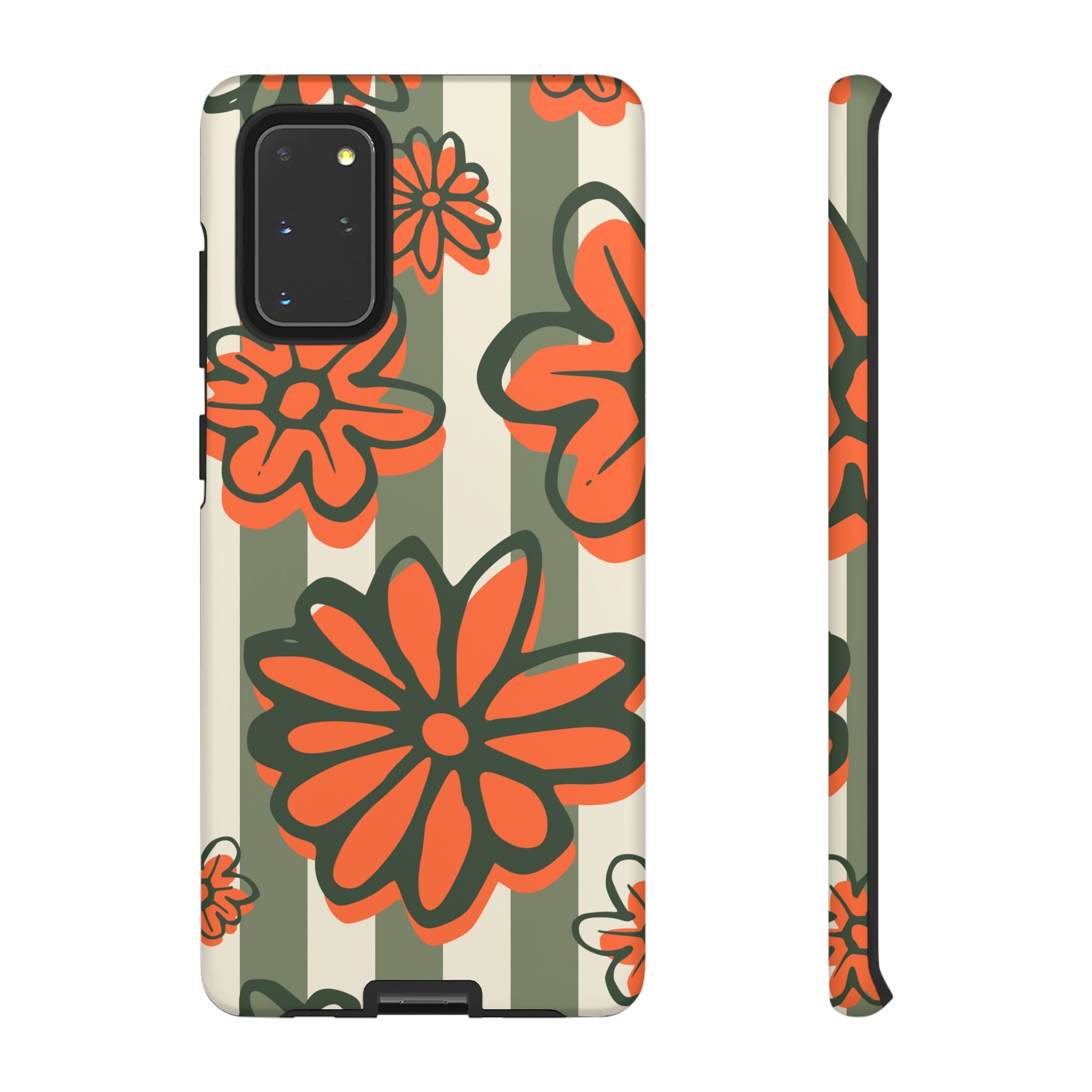 Floral Tough Phone Case - Trendy Protector for Pet Lovers, Super Cute Gift, Floral Design, Stylish Phone Cover, Unique Accessory