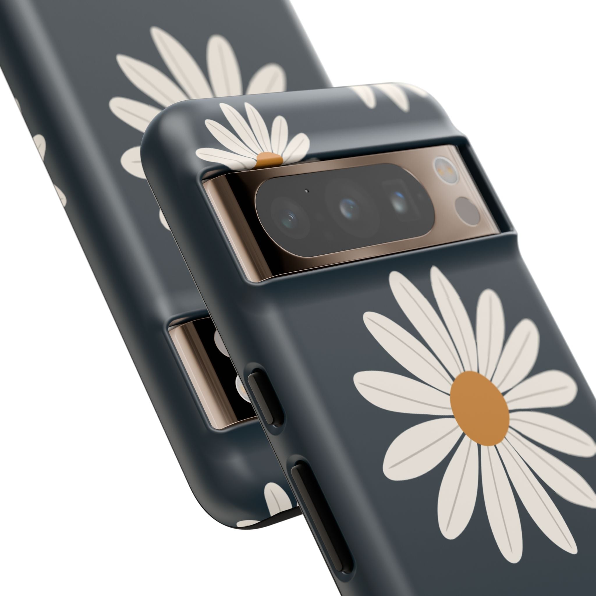 Daisy Phone Case, Floral Phone Cover, Tough Phone Case, Gift for Flower Lovers, Smartphone Accessory, Spring Design