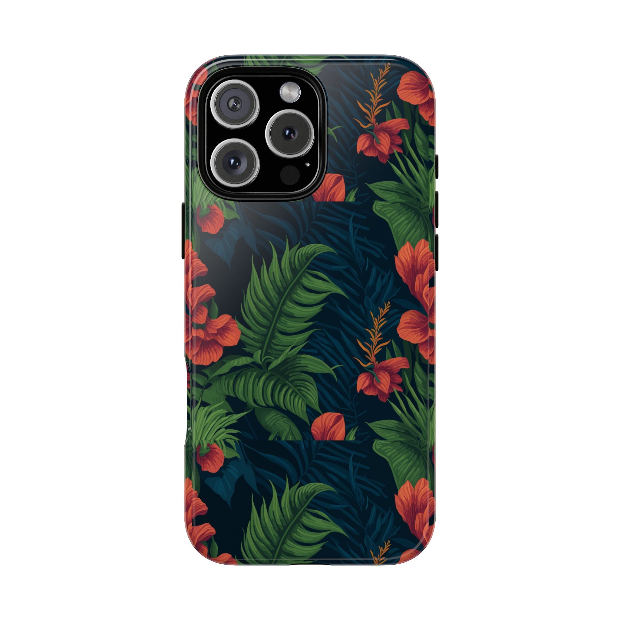 Tropical Phone Case with Floral Design, Eco-Friendly Protection for Summer Vibes, Ideal Gift for Nature Lovers, Vibrant Background