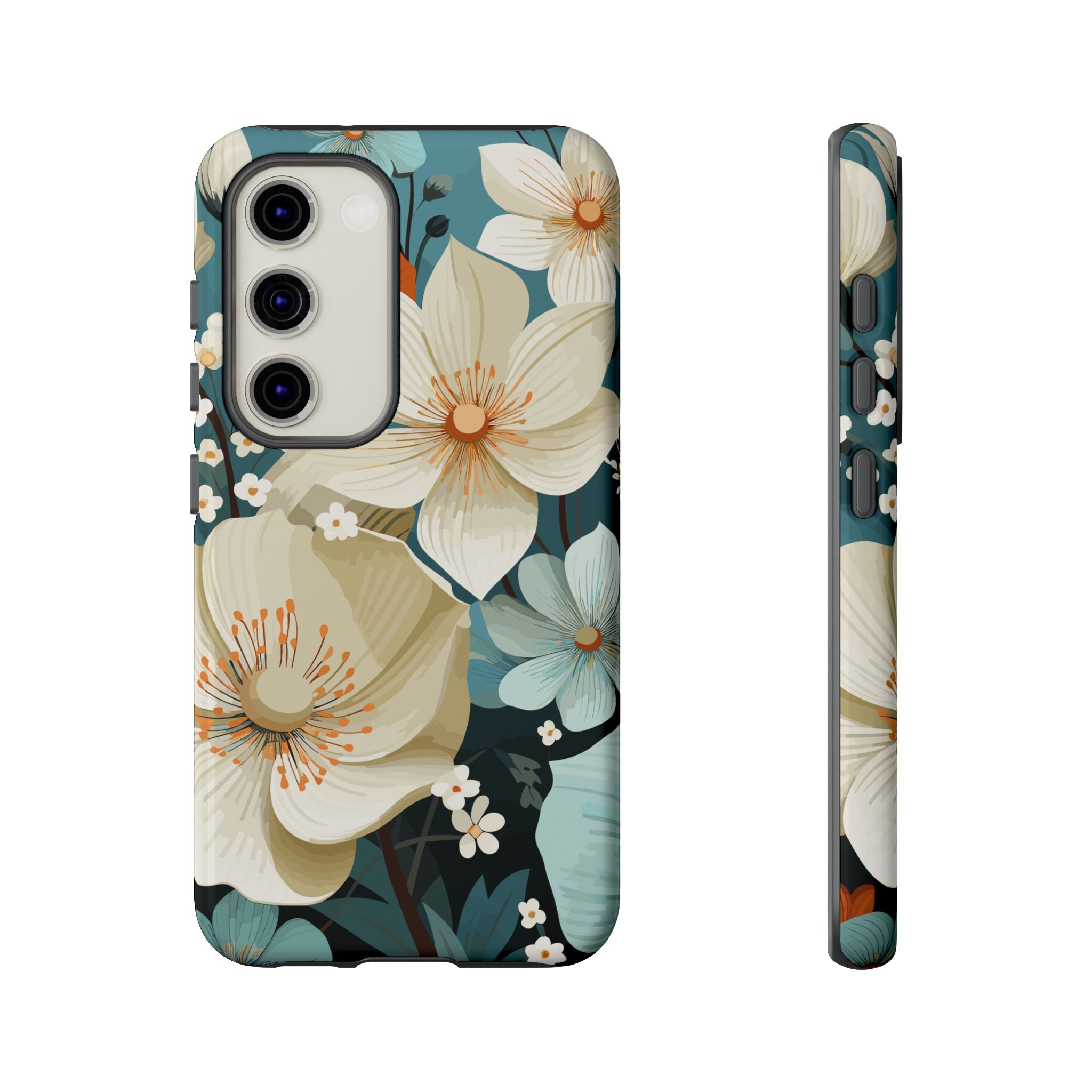 Floral Phone Case, Stylish Tough Cases with Botanical Design, Flower Print Phone Cover, Gifts for Nature Lovers, Eco-Friendly Mobile Cover