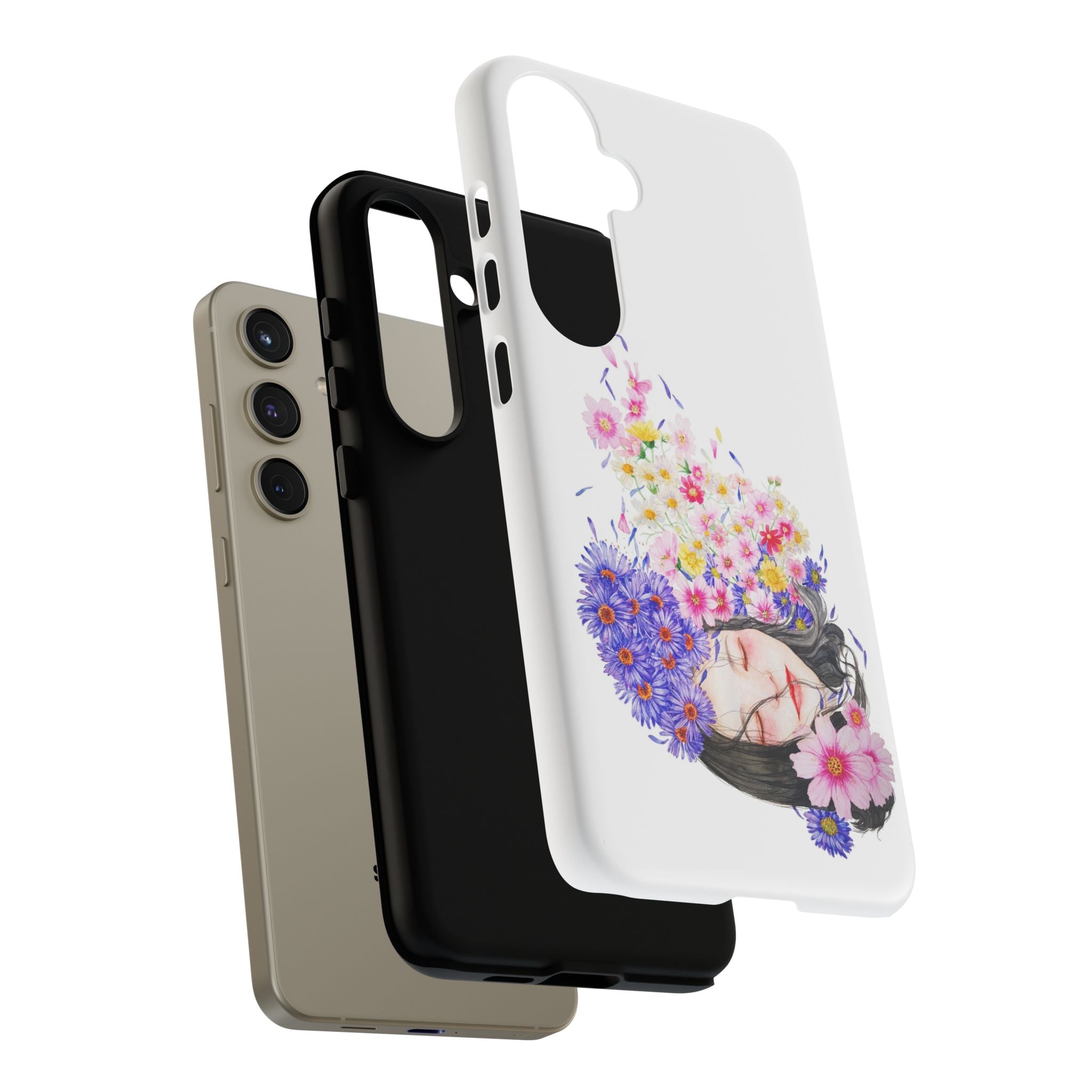 Floral Phone Case | Tough Cases | Cute Floral Design, Gift for Her, Spring Accessory, Mother's Day Gift, Stylish Protection