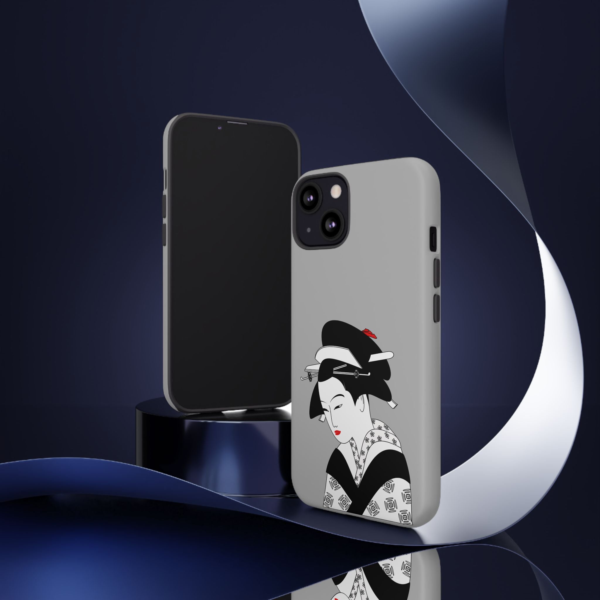 Stylish Phone Case with Japanese Geisha Design, Tough Phone Case, Cute Phone Cover, Japanese Art, Ethnic Style