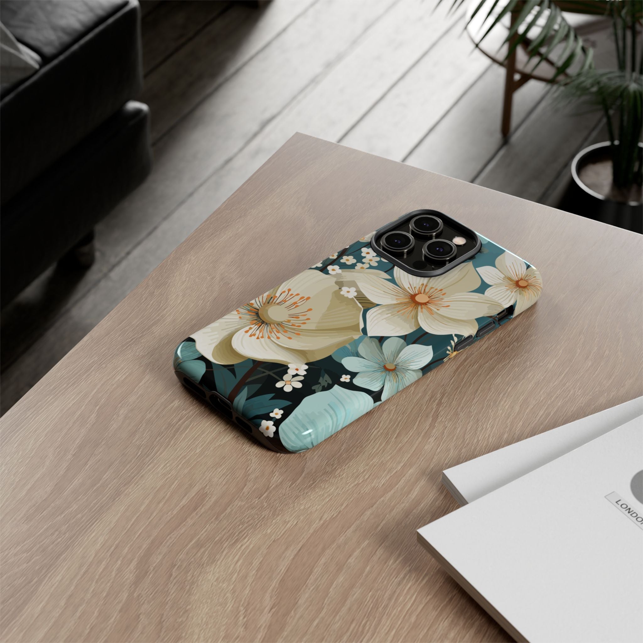 Floral Phone Case, Stylish Tough Cases with Botanical Design, Flower Print Phone Cover, Gifts for Nature Lovers, Eco-Friendly Mobile Cover