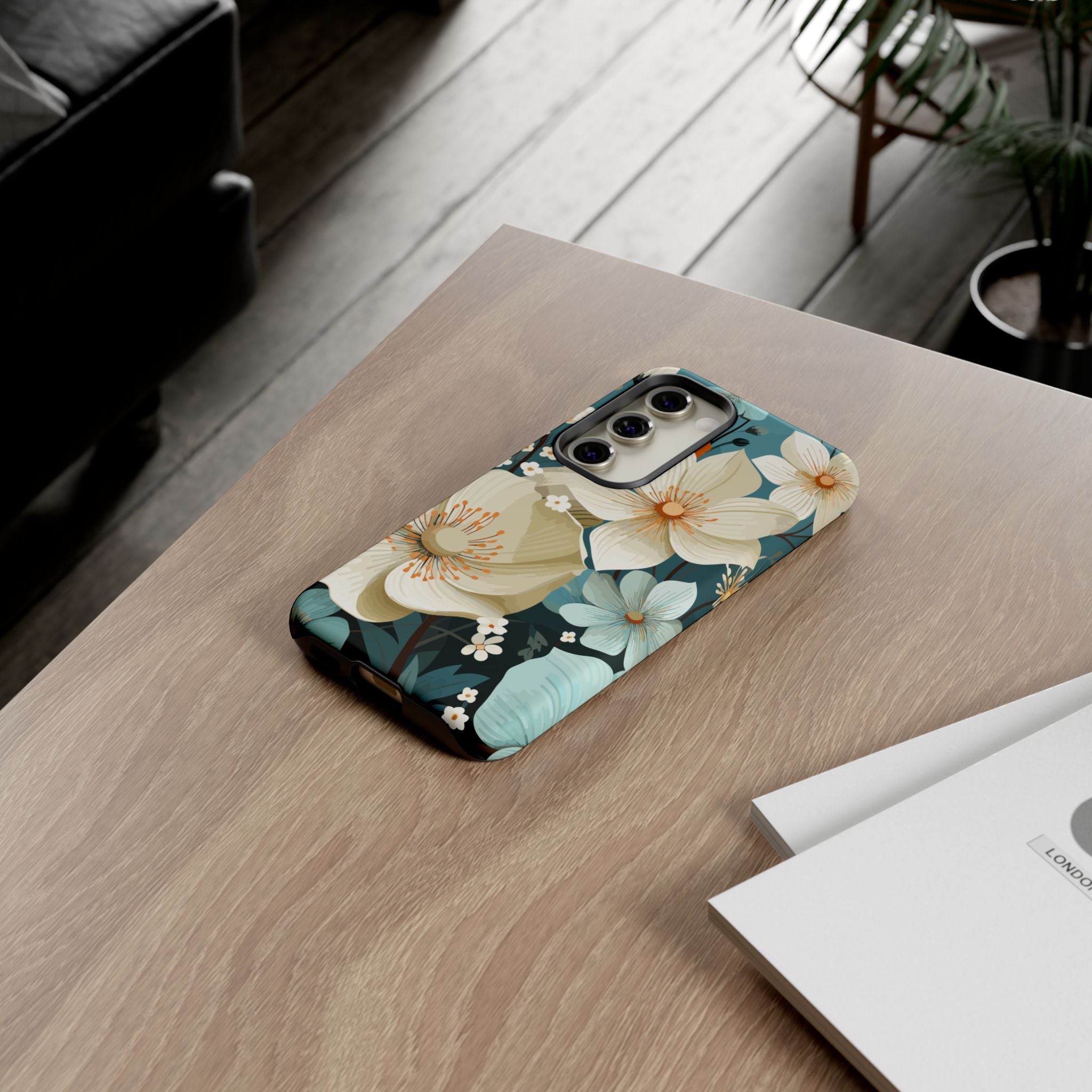 Floral Phone Case, Stylish Tough Cases with Botanical Design, Flower Print Phone Cover, Gifts for Nature Lovers, Eco-Friendly Mobile Cover
