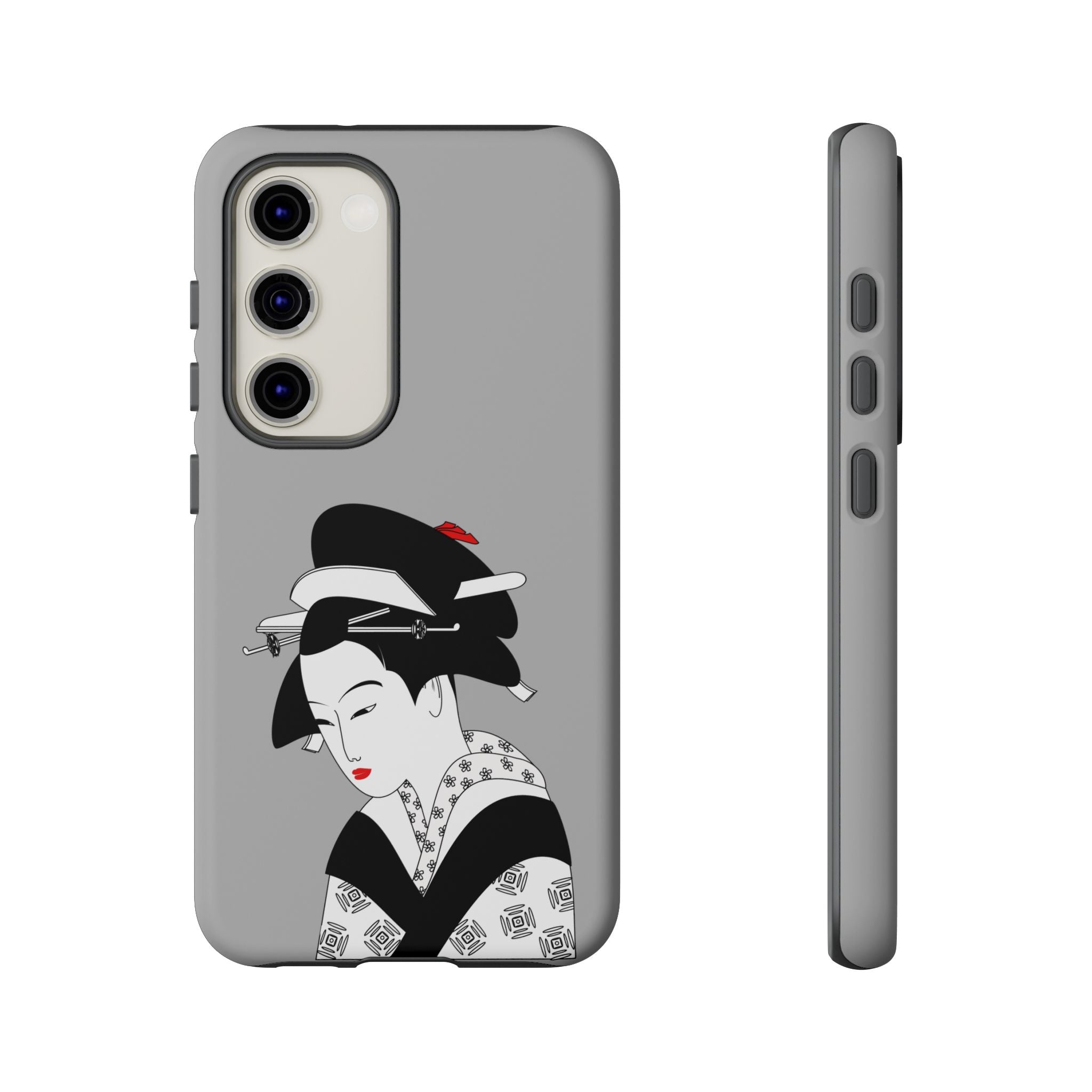 Stylish Phone Case with Japanese Geisha Design, Tough Phone Case, Cute Phone Cover, Japanese Art, Ethnic Style