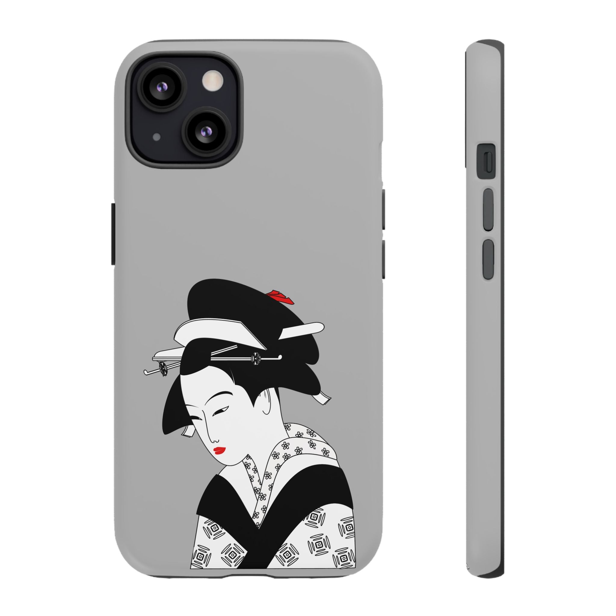 Stylish Phone Case with Japanese Geisha Design, Tough Phone Case, Cute Phone Cover, Japanese Art, Ethnic Style